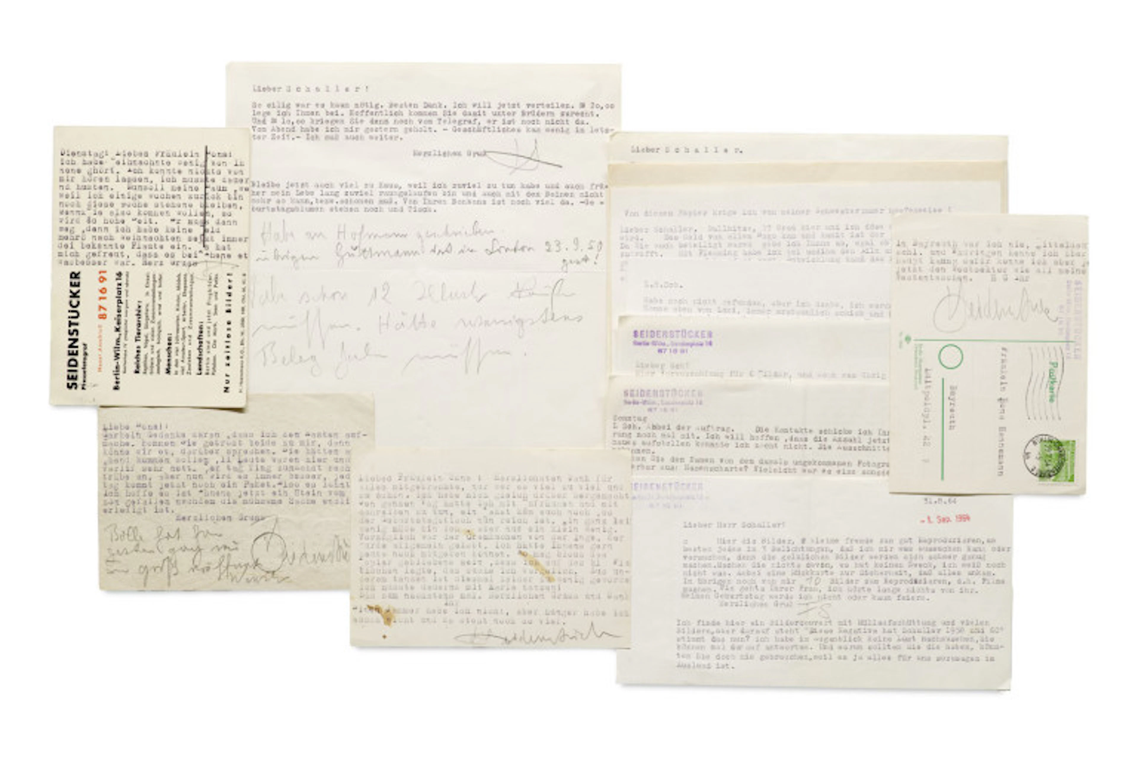 Friedrich Seidenstücker u. Hans Schaller. Sammlung von 18 …
