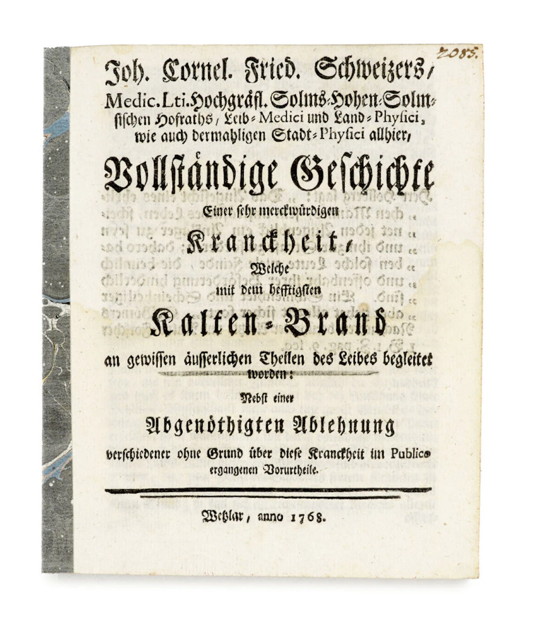Joh. Cornelius Friedrich Schweitzer. Vollständige Geschichte einer …