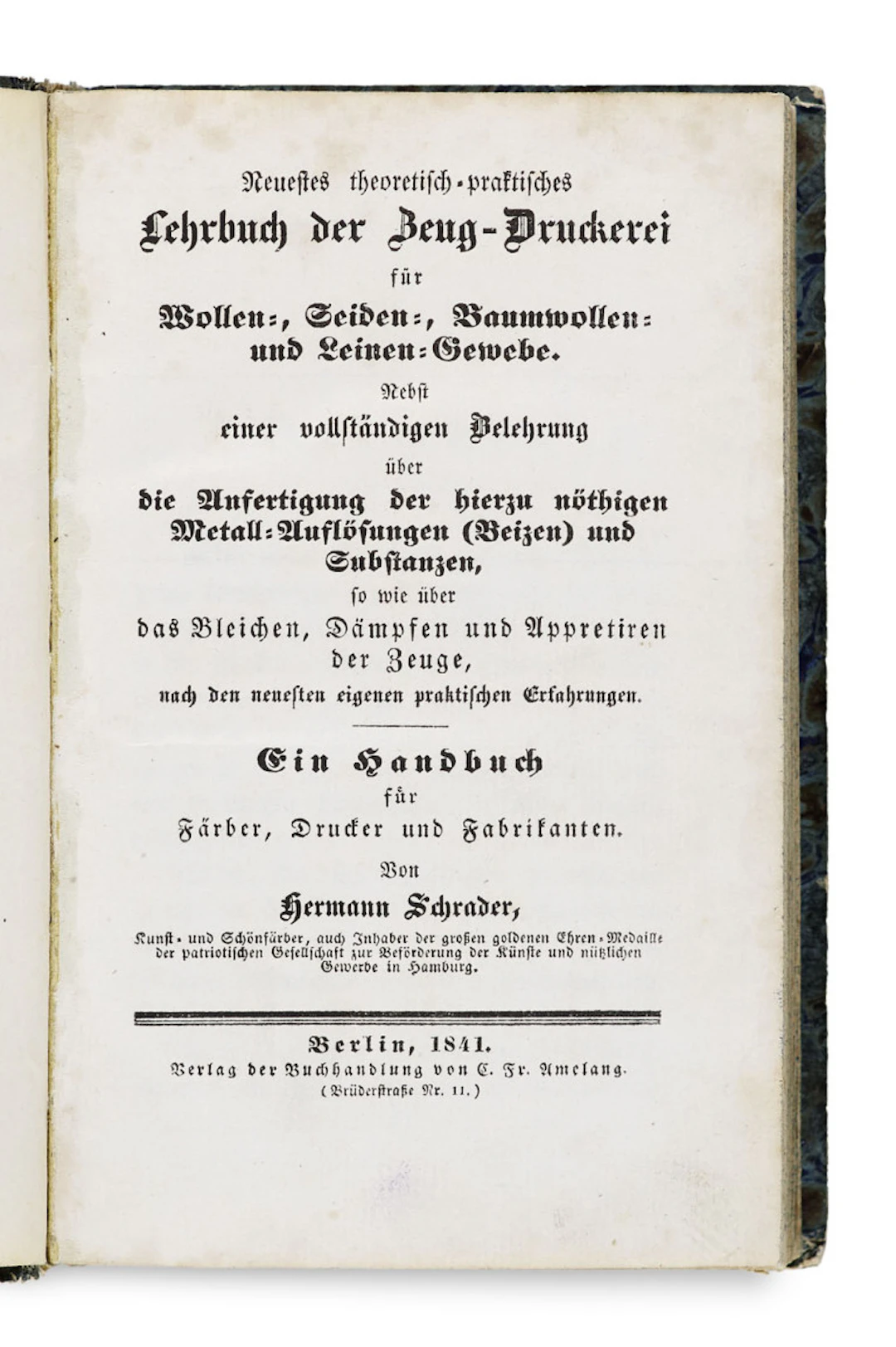 Hermann Schrader. Neuestes theoretisch …