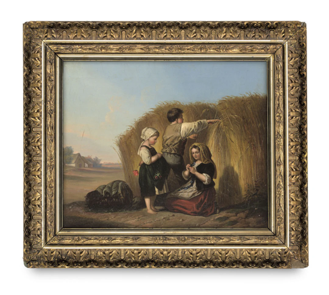 Zugeschrieben Gustav Bartsch. Bauernkinder. 19. Jahrundert. …