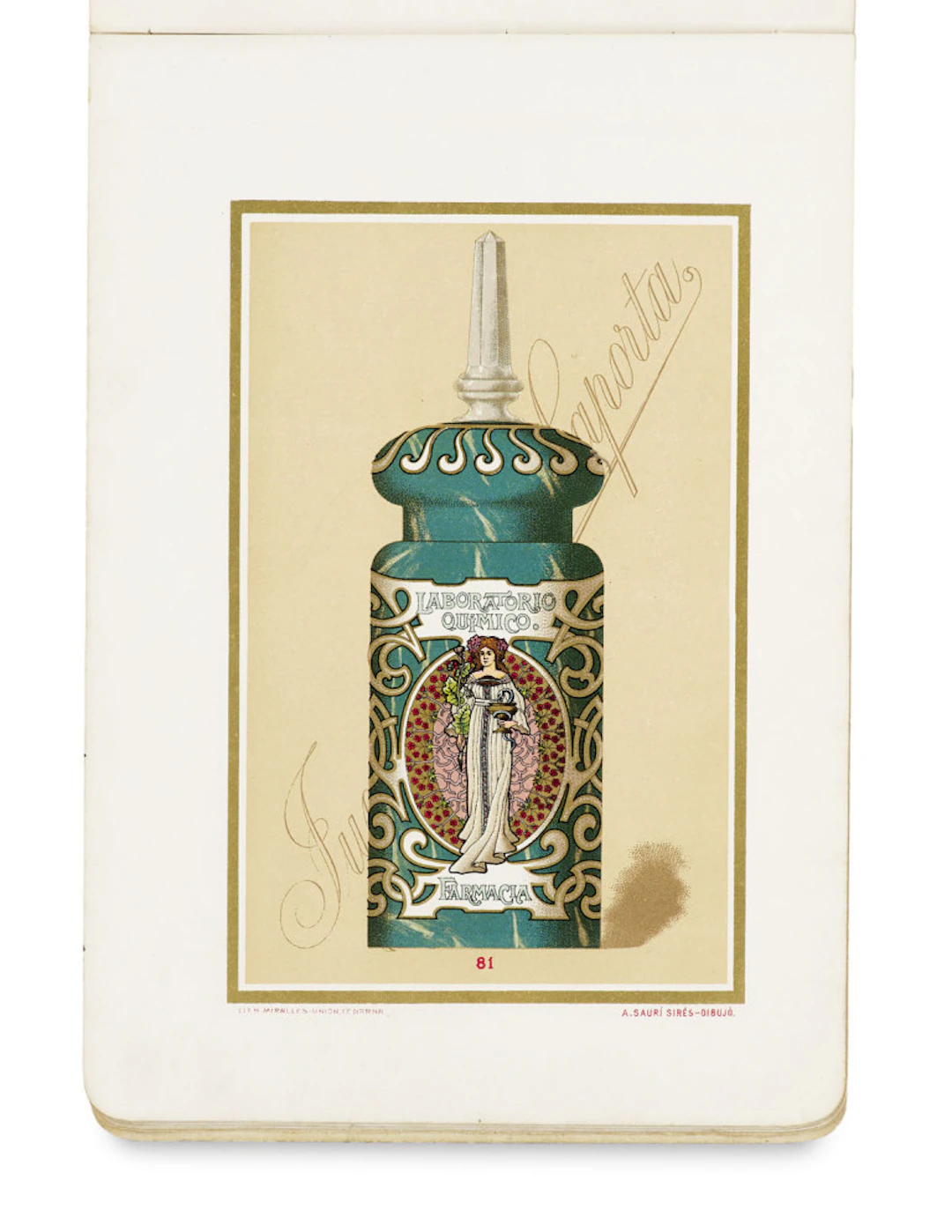Juan Giralt Laporta. Botámenes para Farmacias. …