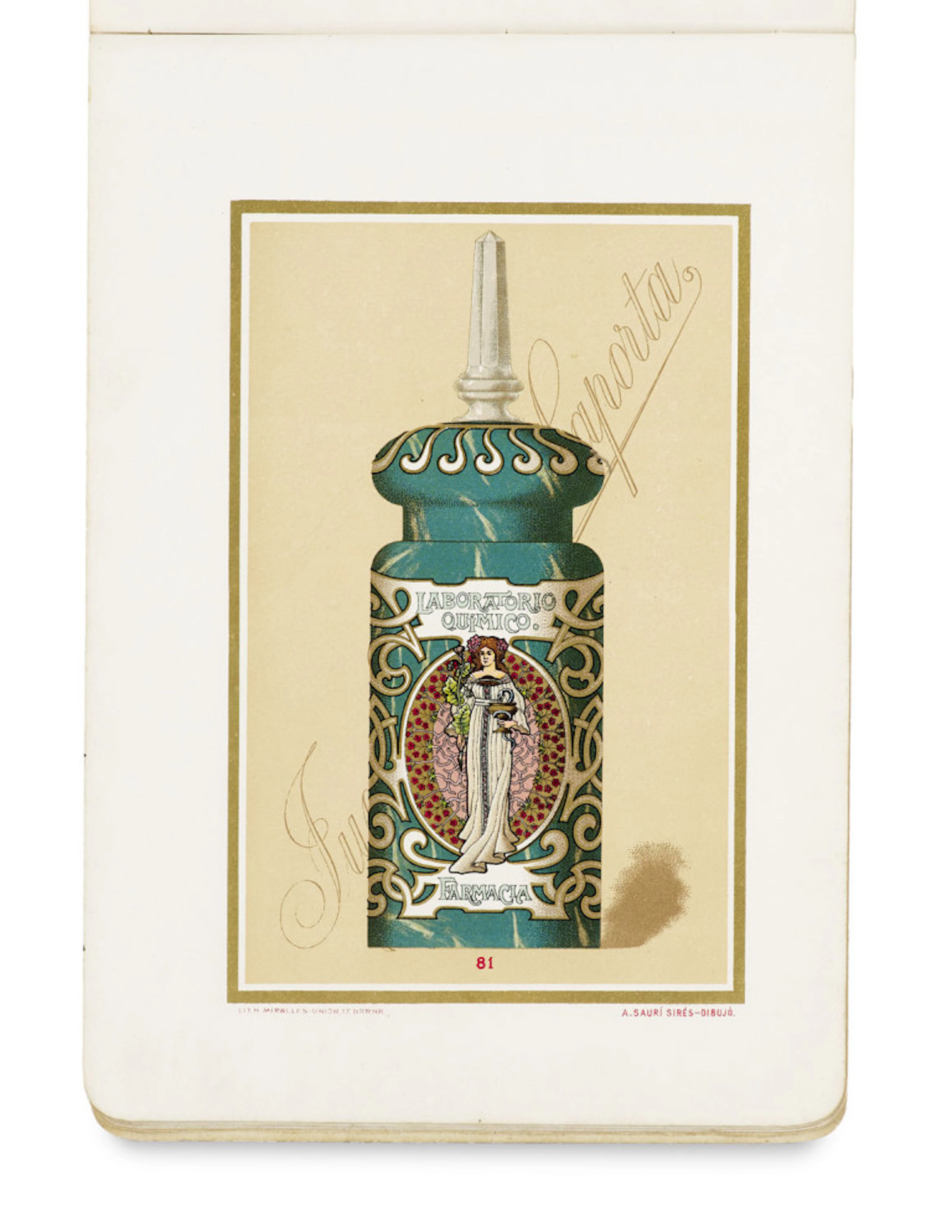 Juan Giralt Laporta. Botámenes para Farmacias. …