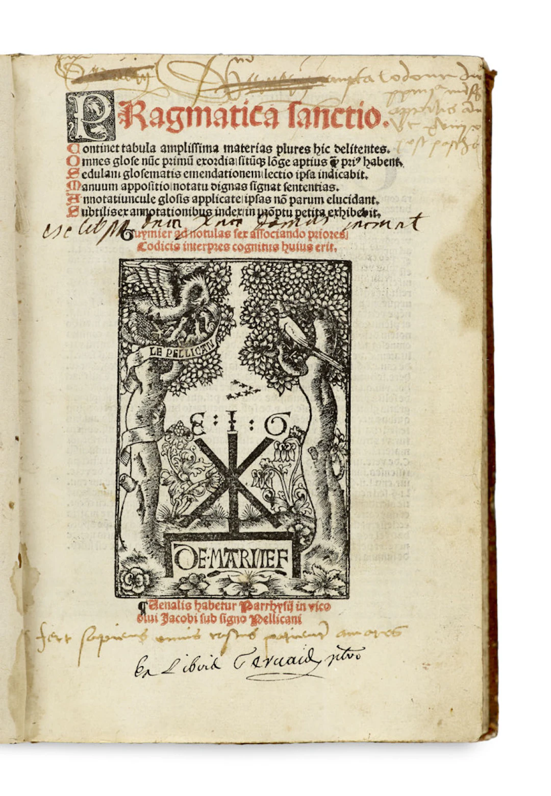 König von Frankreich Karl VII. Pragmatica Sanctio. Cosmas …