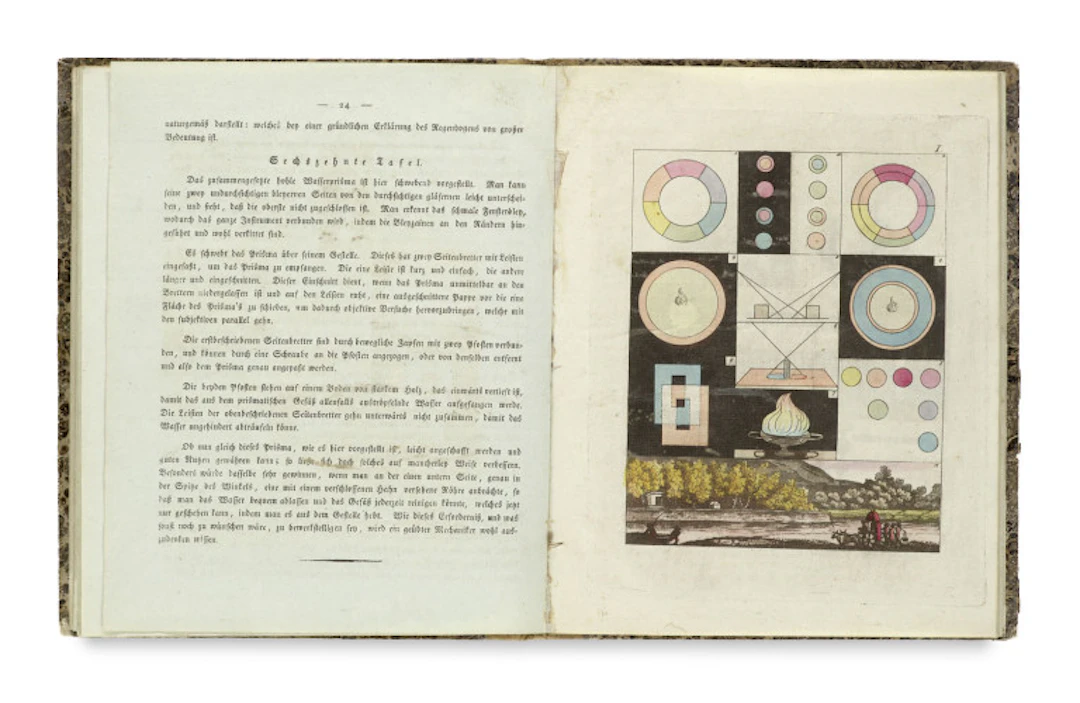 Johann Wolfgang von Goethe. Zur Farbenlehre. 2 Bände. …
