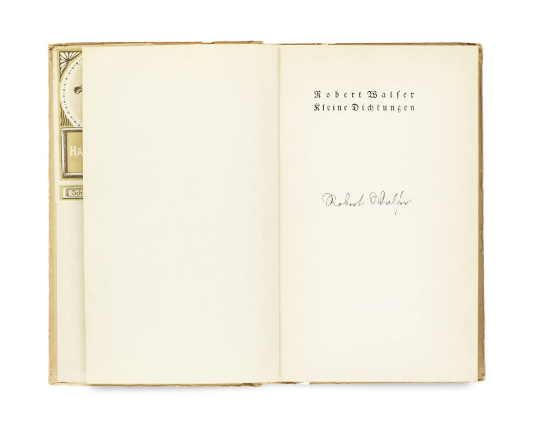 Robert Walser. Kleine Dichtungen. Erste …