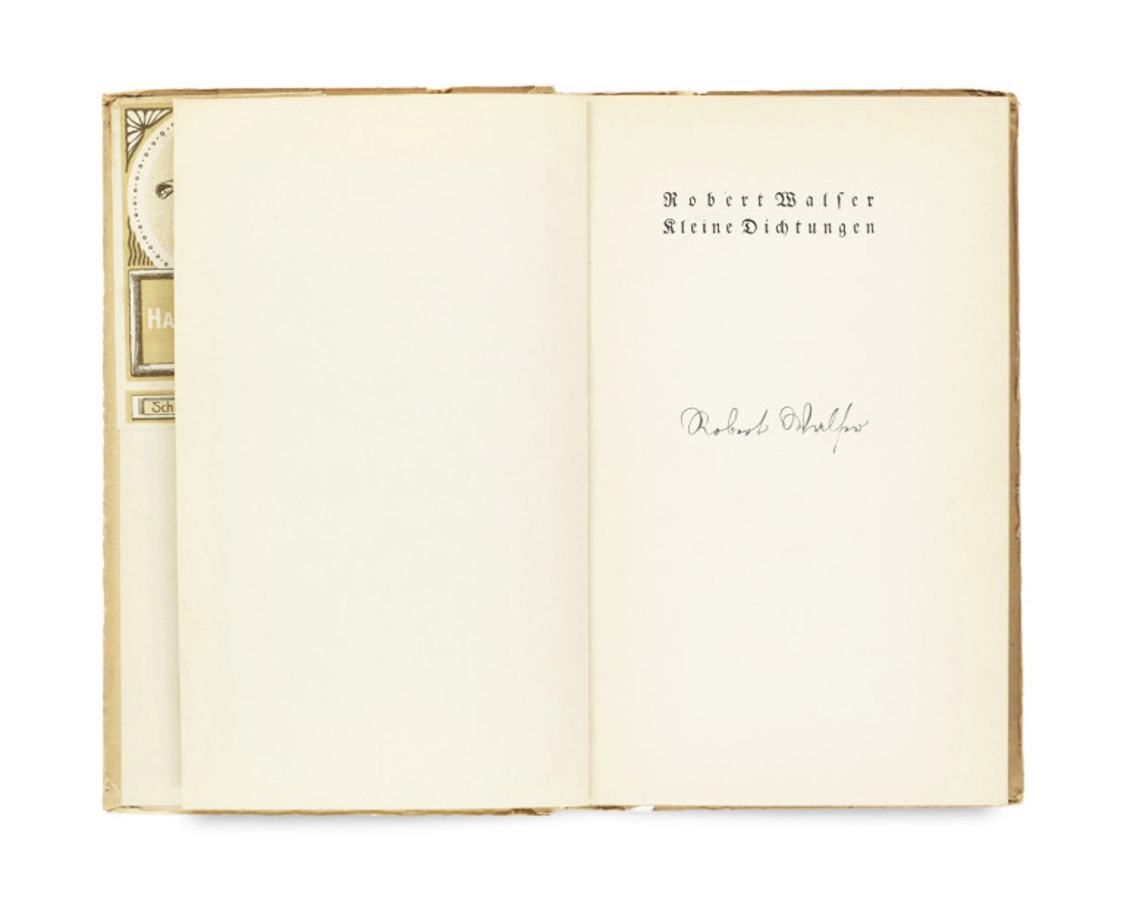 Robert Walser. Kleine Dichtungen. Erste …