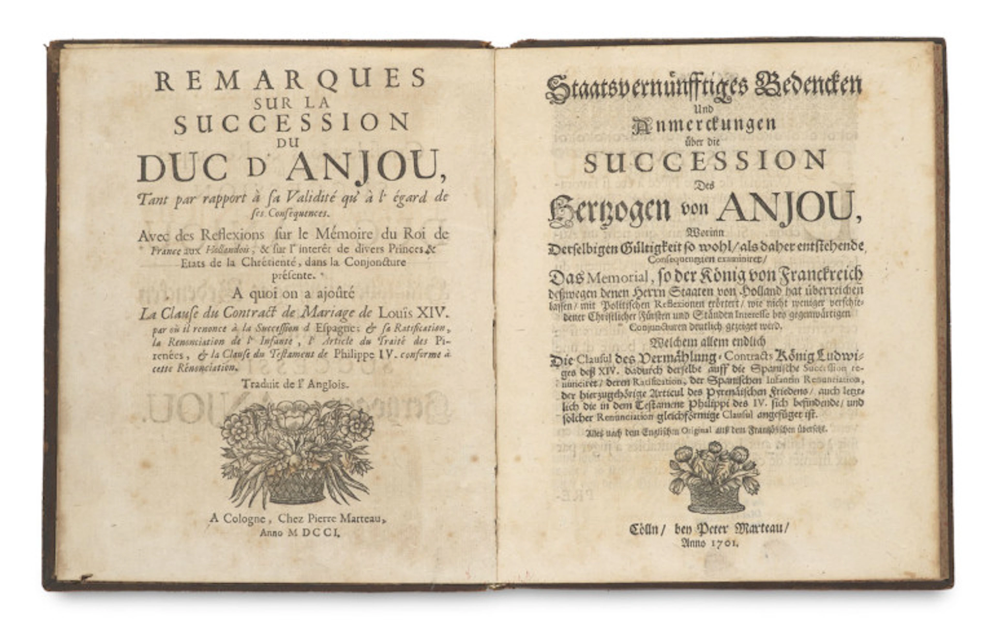 Daniel Defoe. Remarques sur la Succession …