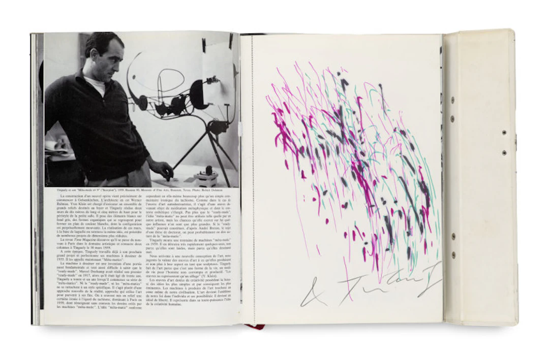 Jean Tinguely. Méta. Mit der signierten …