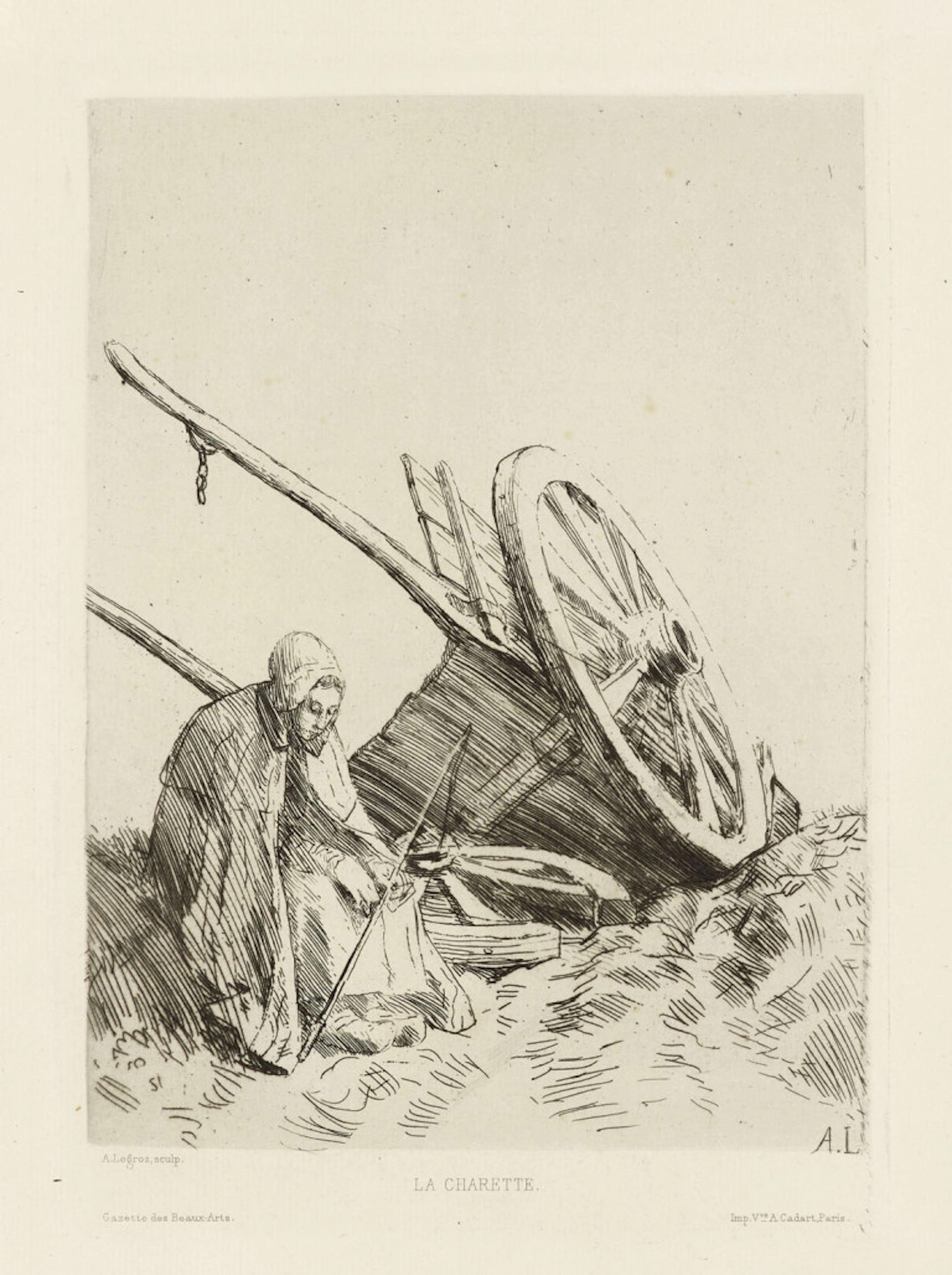Alphonse Legros. 6 Arbeiten. Um 1870-1903. Je …