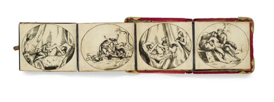Leporello mit 7 Heiligen- …