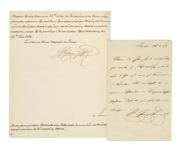 Wilhelm I. Eigenhändiger Brief mit …