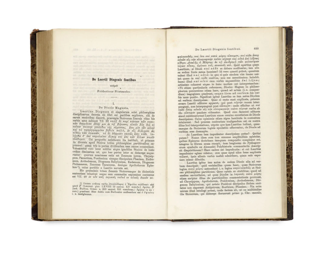Friedrich Nietzsche. Sammlung von philologischen …