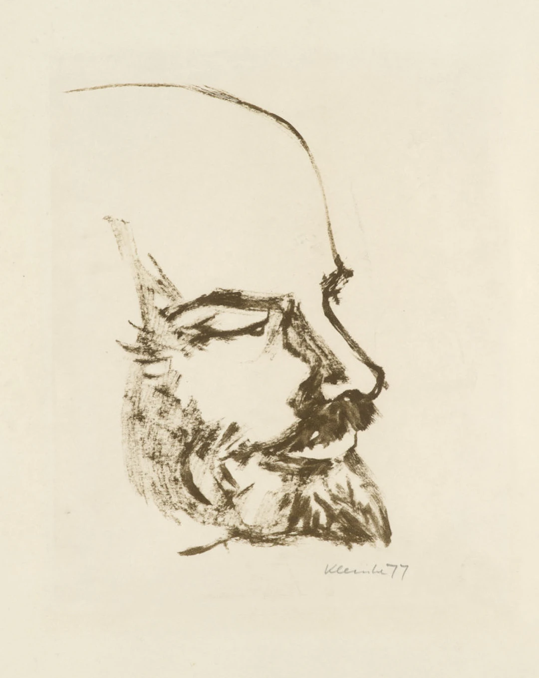Werner Klemke. Lenin. Portrait. Signierte u. …
