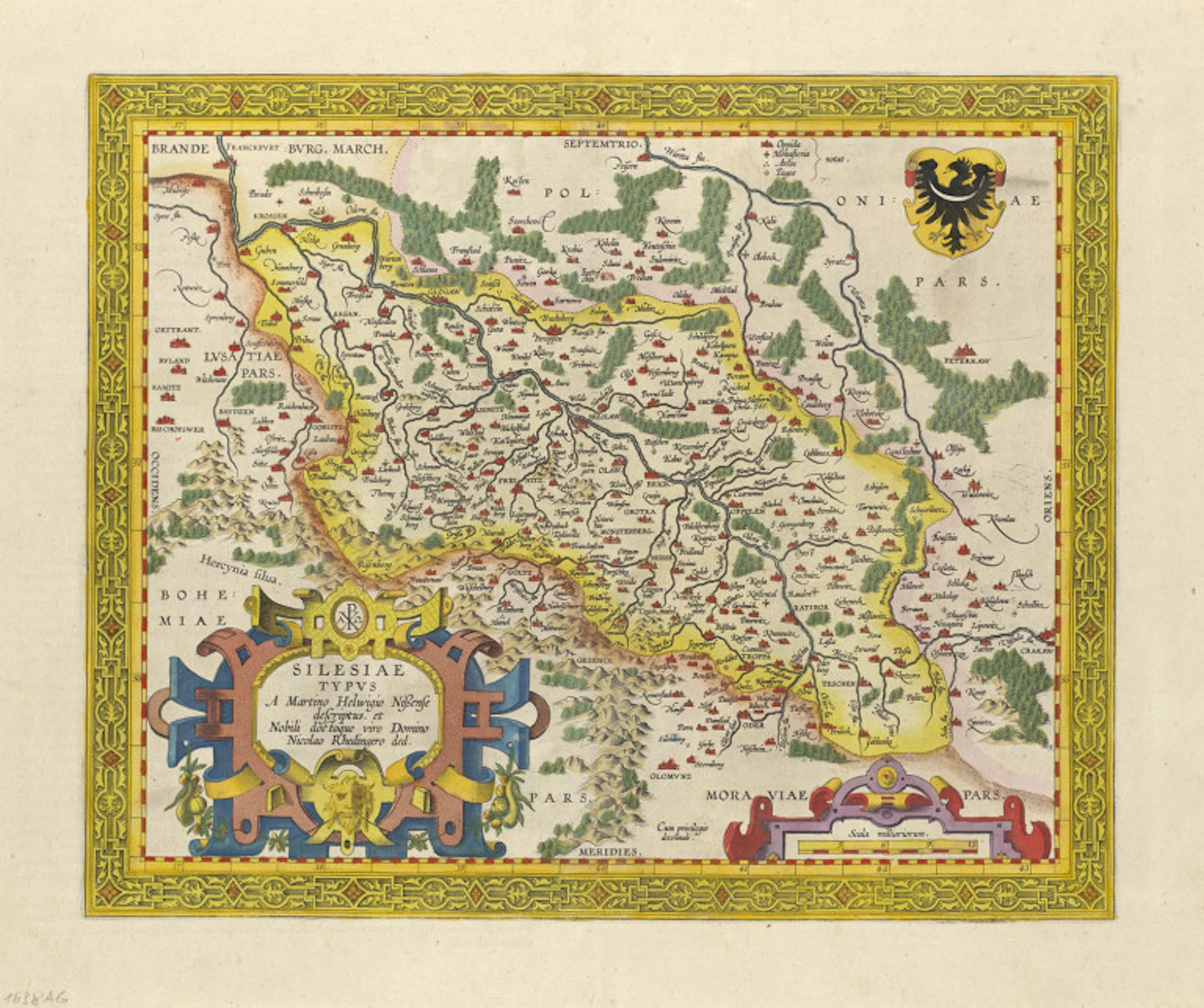 M. Helwig u. A. Ortelius. Silesiae typus. A Martino …