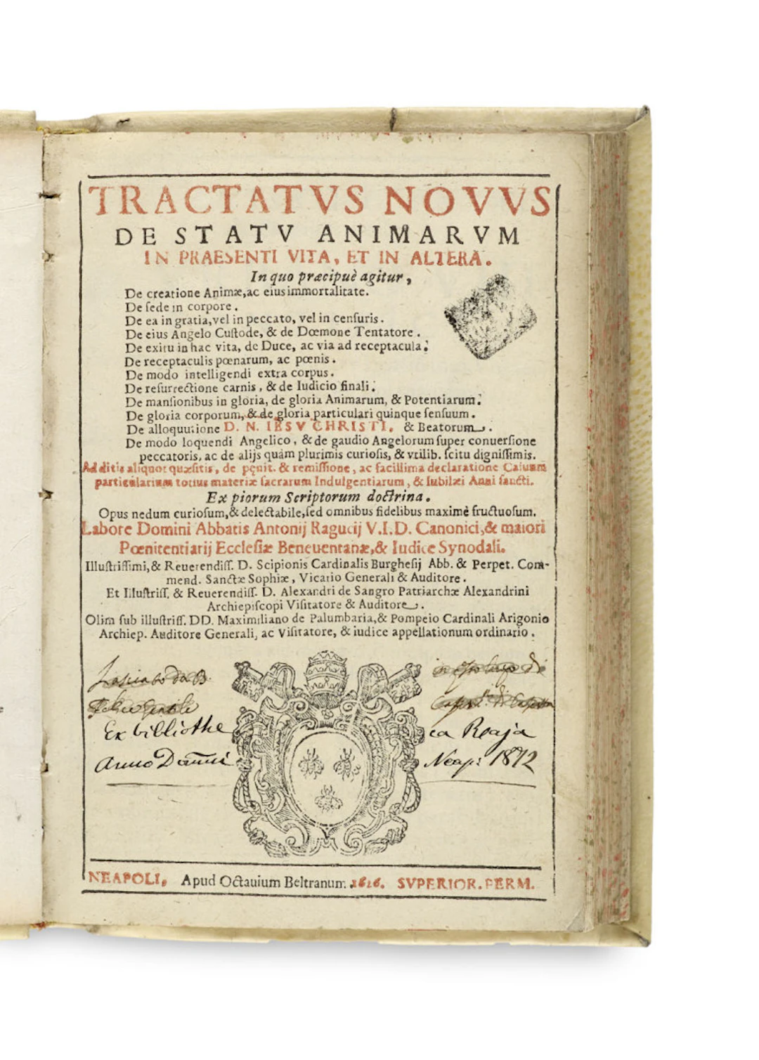Antonio Raguccio. Tractatus nouus de statu …