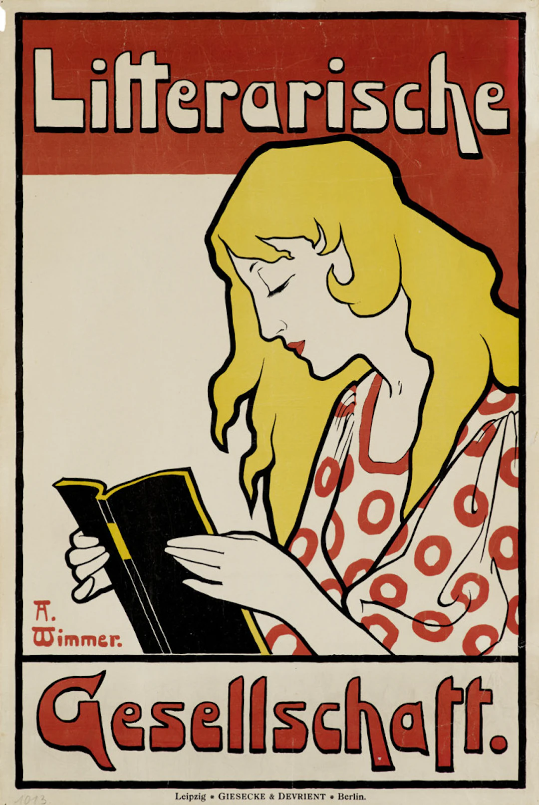 A. Wimmer. Litterarische Gesellschaft. …