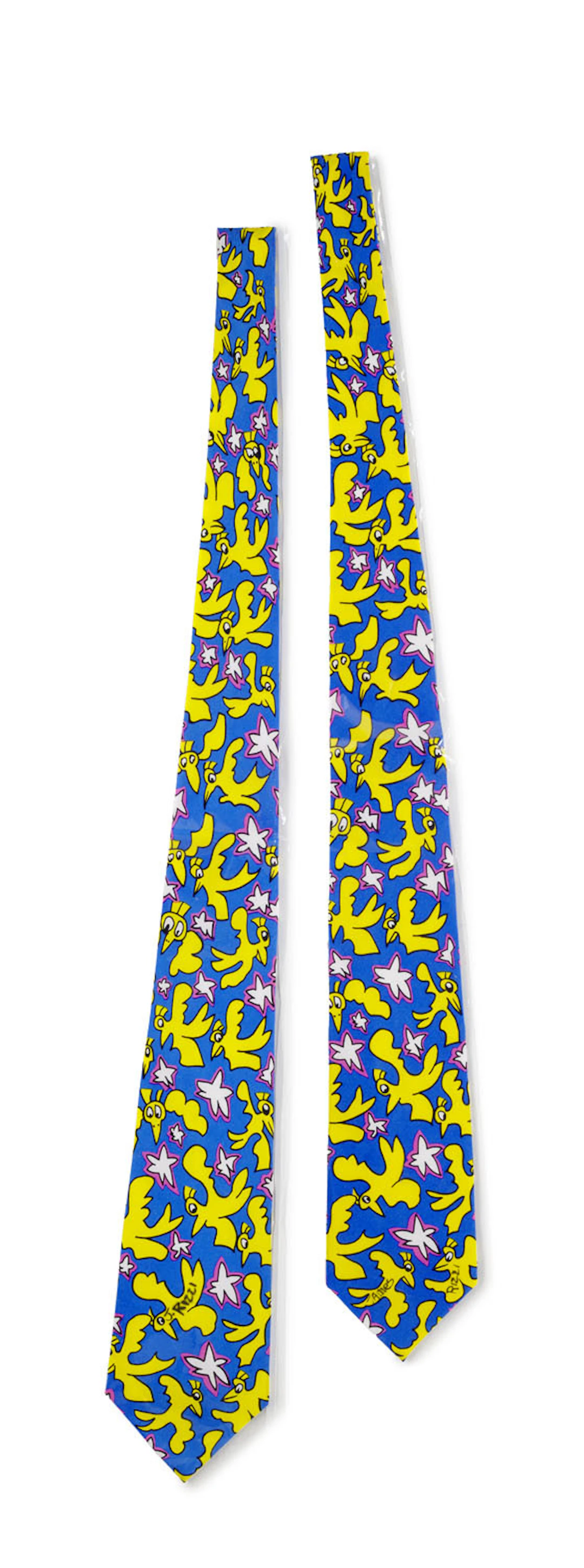 James Rizzi. Zwei signierte Krawatten von …