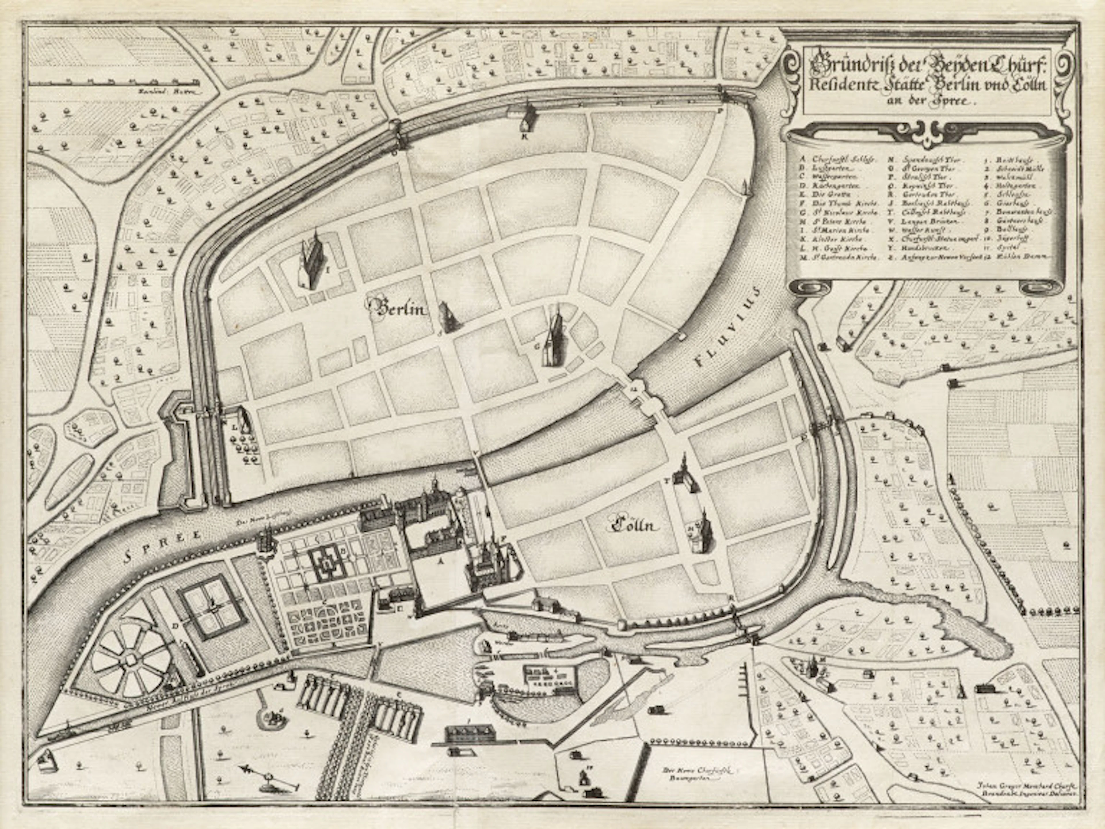 Matthäus Merian. Grundriß der Beyden Churf. …