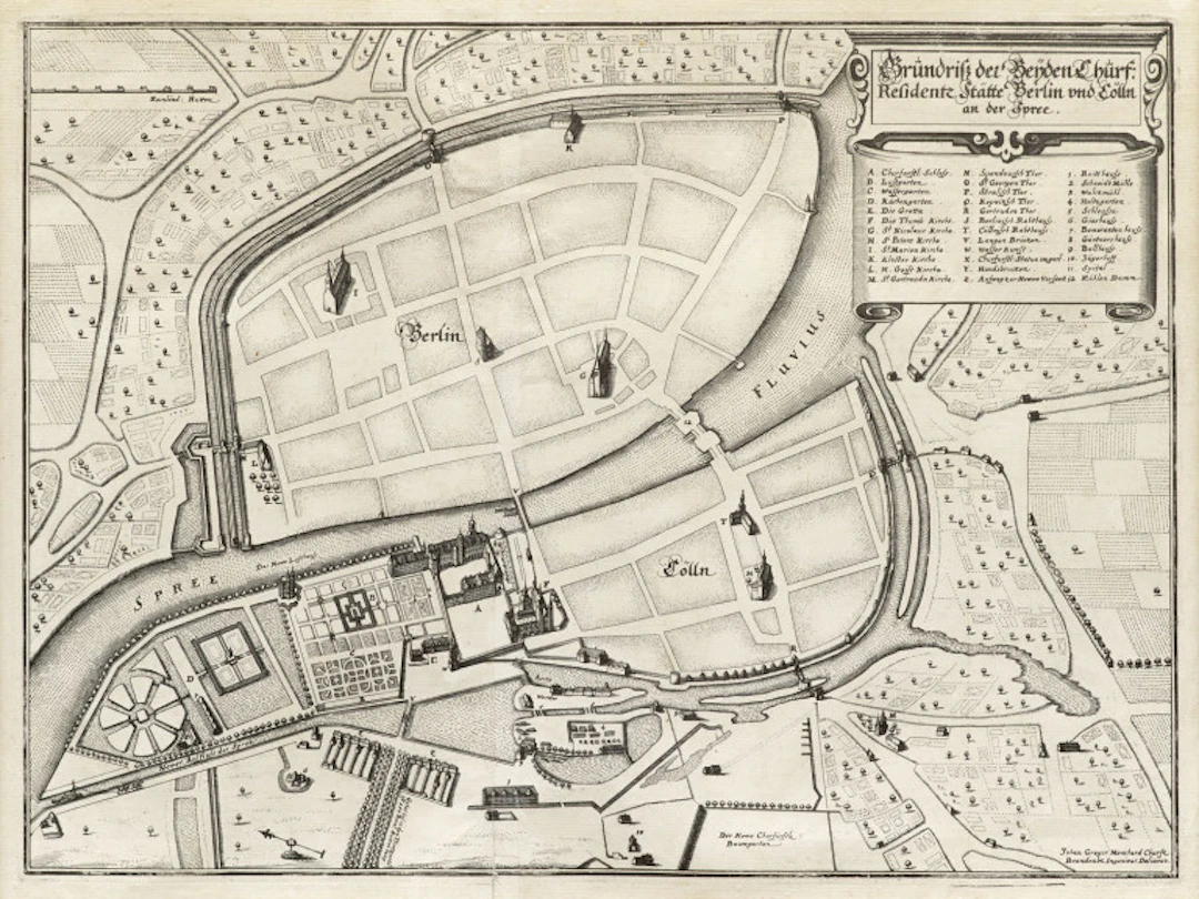 Matthäus Merian. Grundriß der Beyden Churf. …