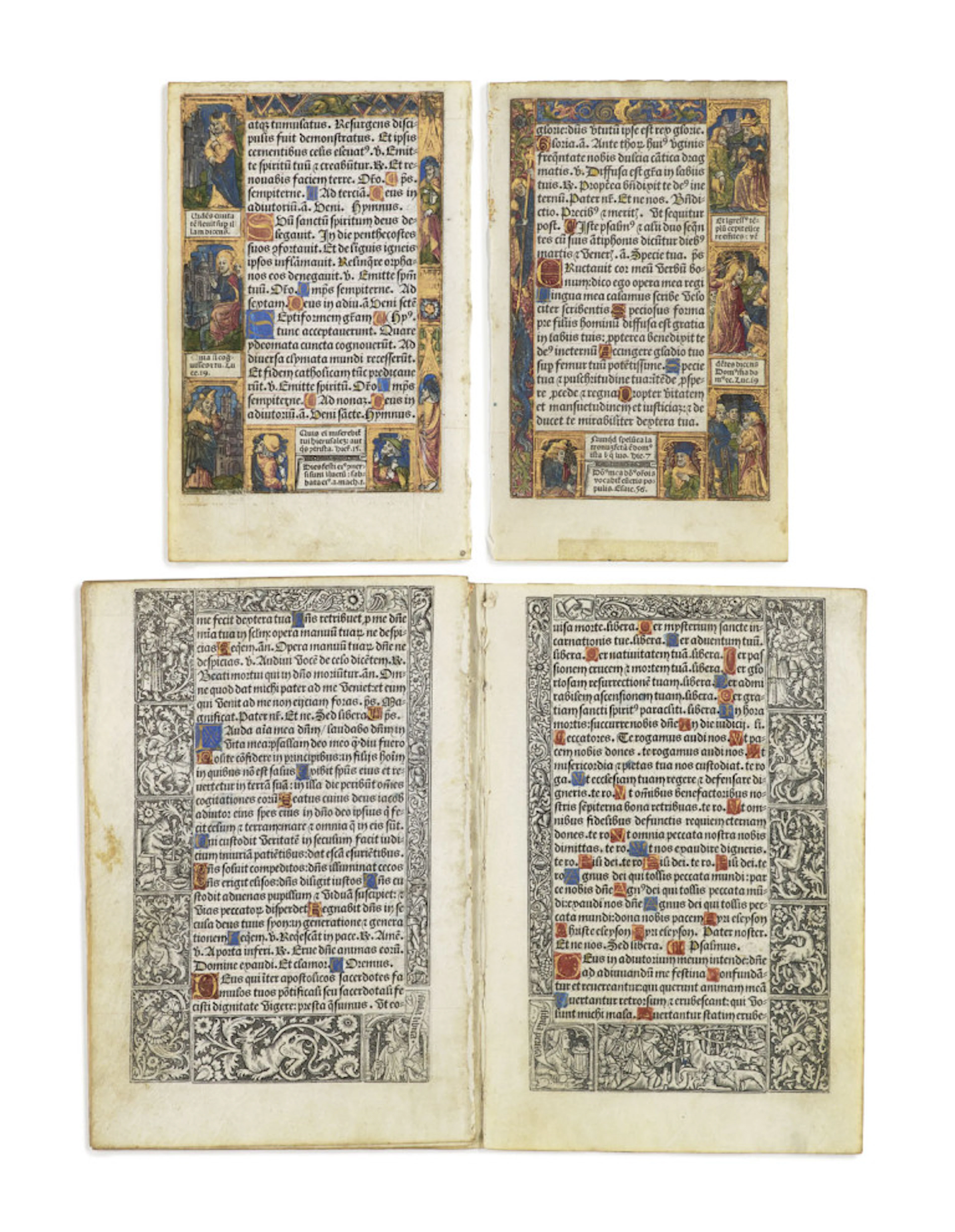 I. Sammlung von 2 Blättern (4 …