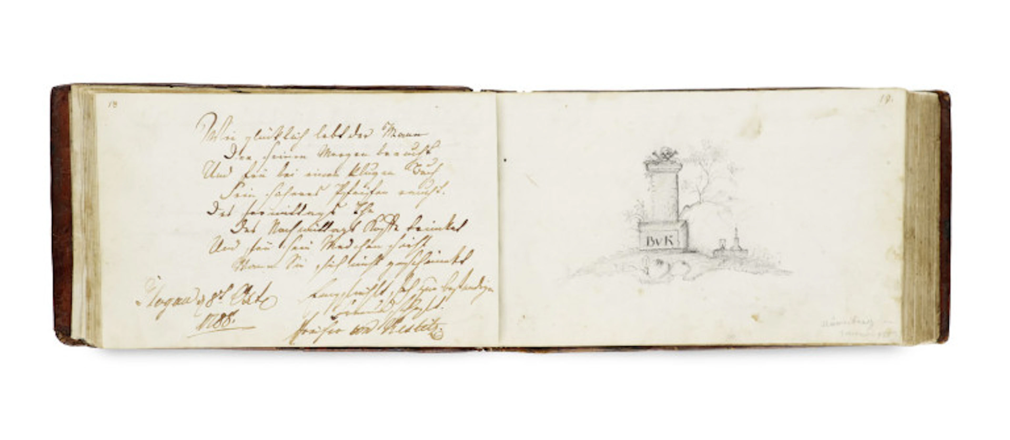 Familie von Vaerst. Stammbuch. "Du Souvenir" …