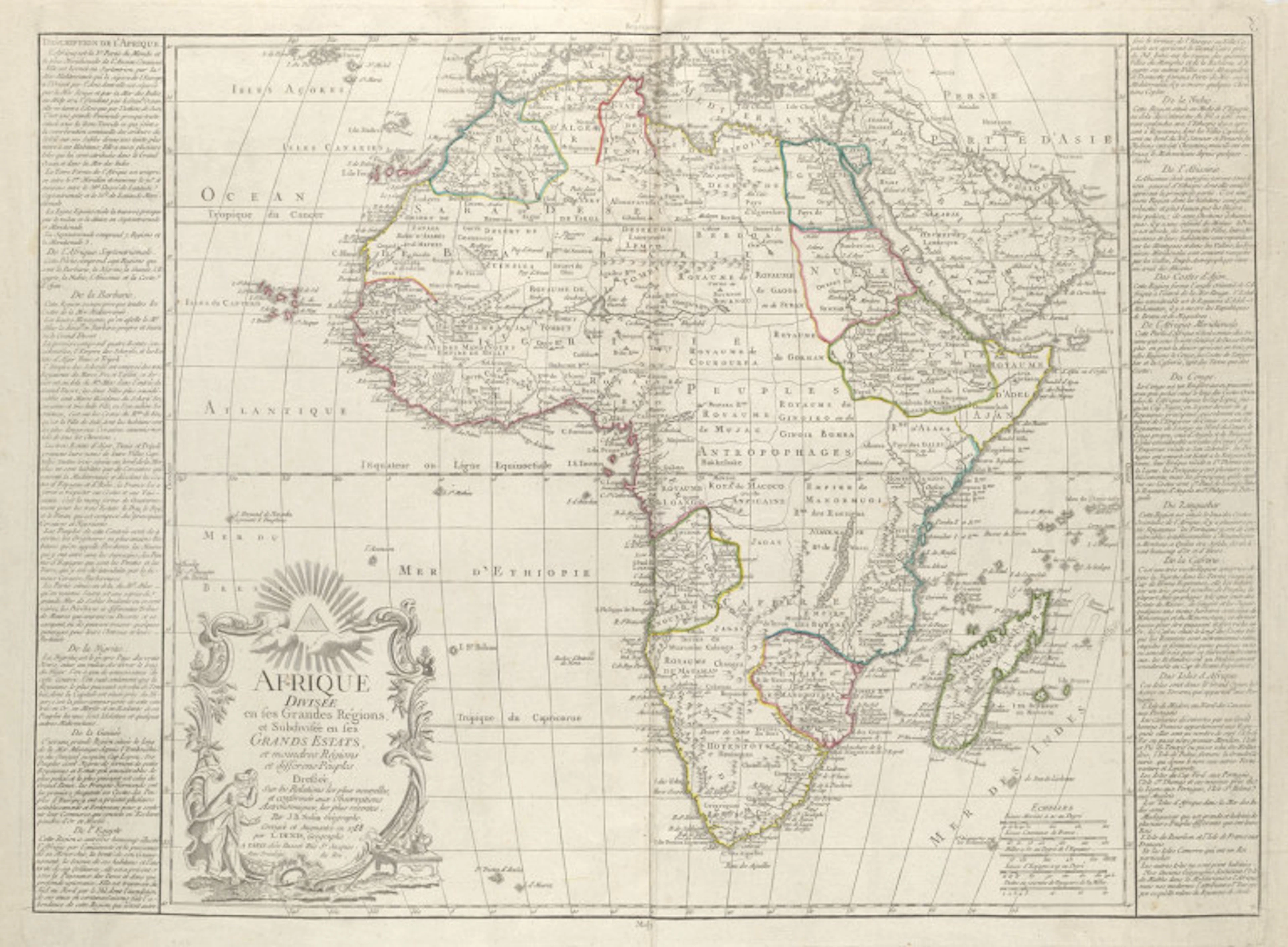 Jean-Baptiste Nolin. Afrique divisée en ses …