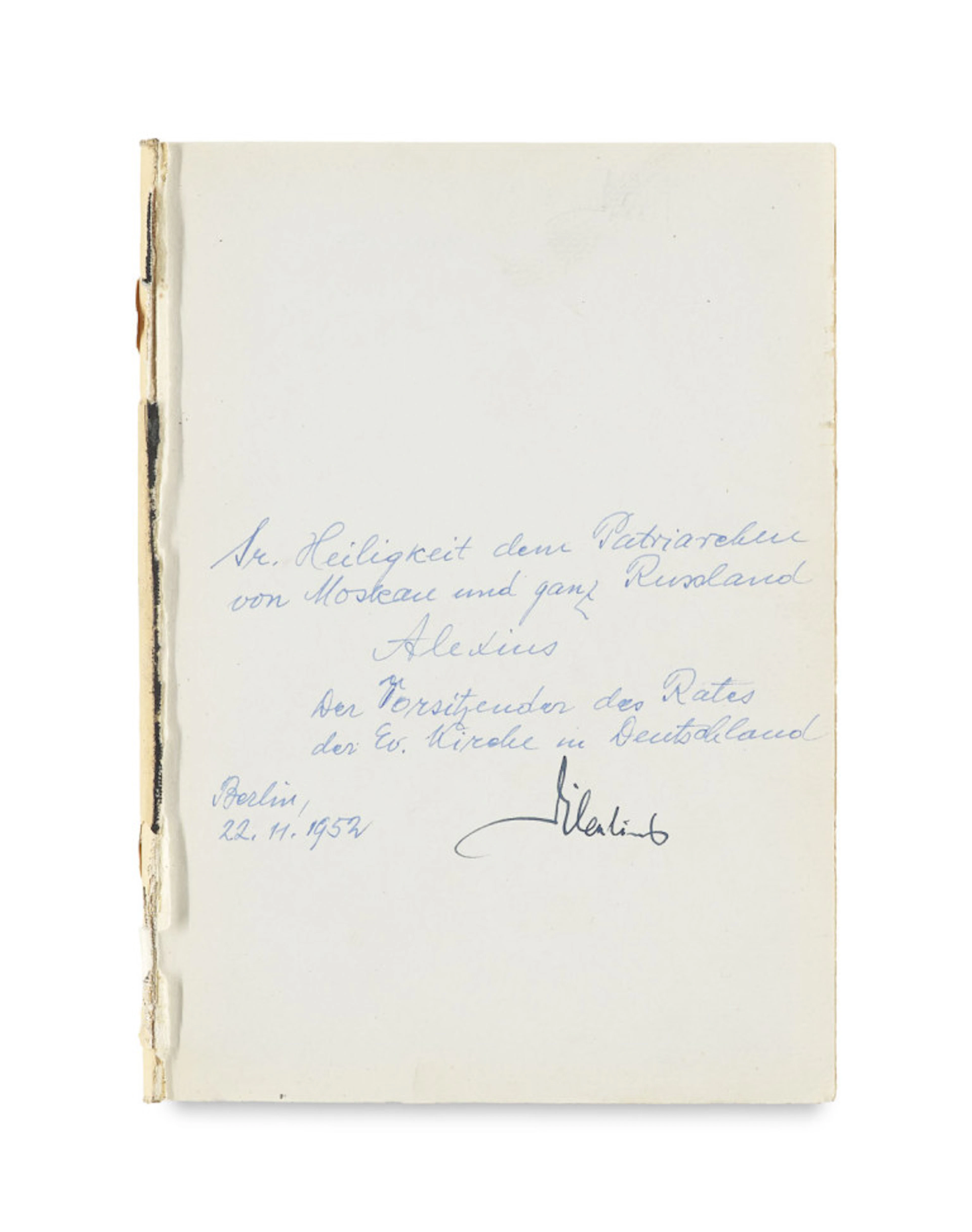 Otto Dibelius. Widmung mit eigenhändiger …