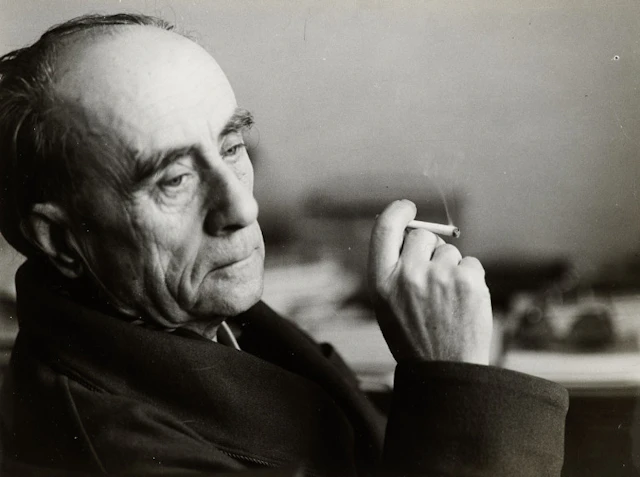 József Hunyady. Lajos Kassák in seinem Heim. …