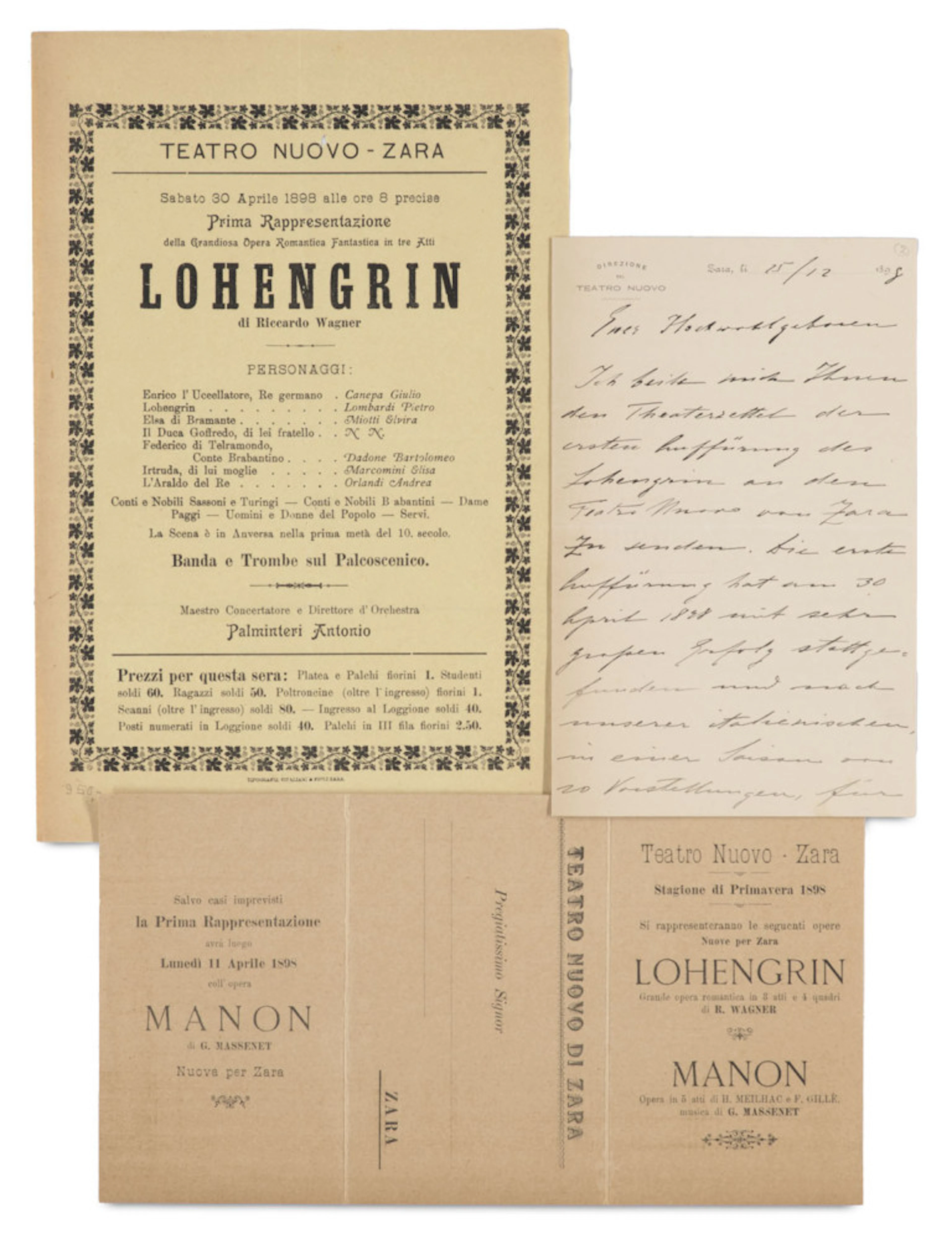 Demetrio Medovich. Eigenhändiger Brief mit …