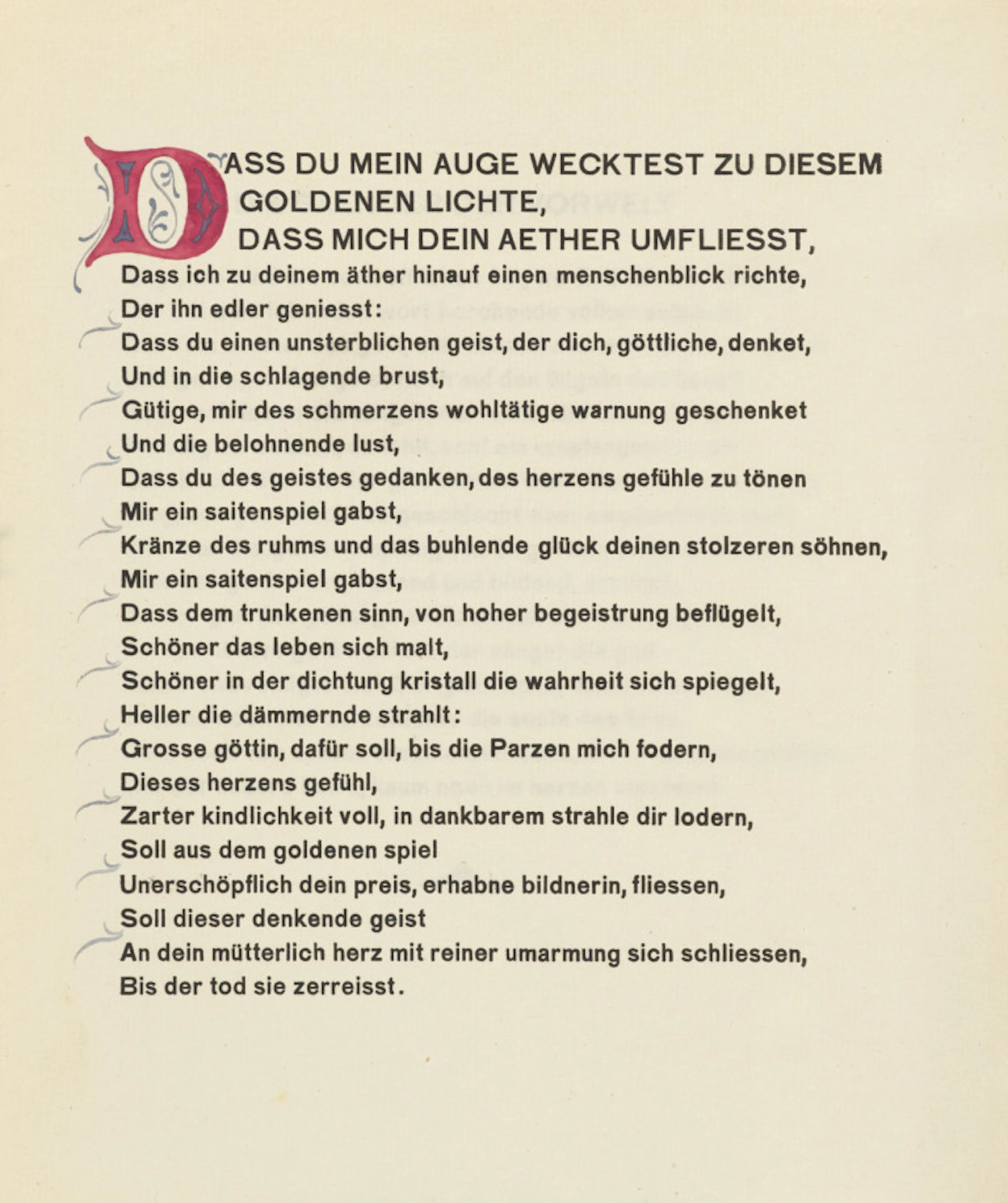 Friedrich Schiller. Dass du mein Auge wecktest. …