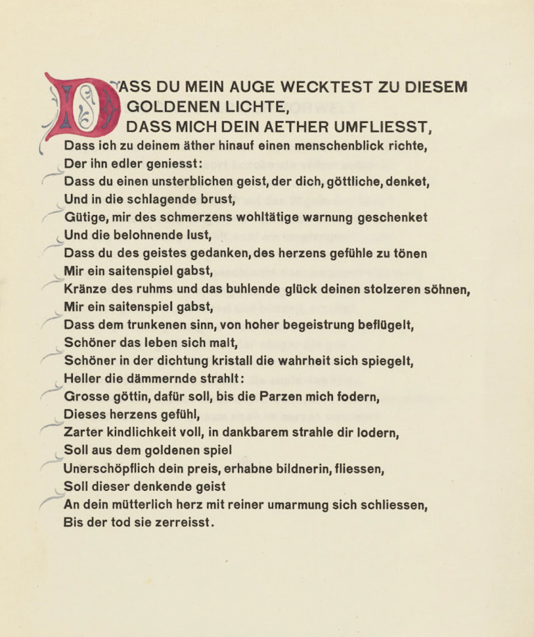 Friedrich Schiller. Dass du mein Auge wecktest. …