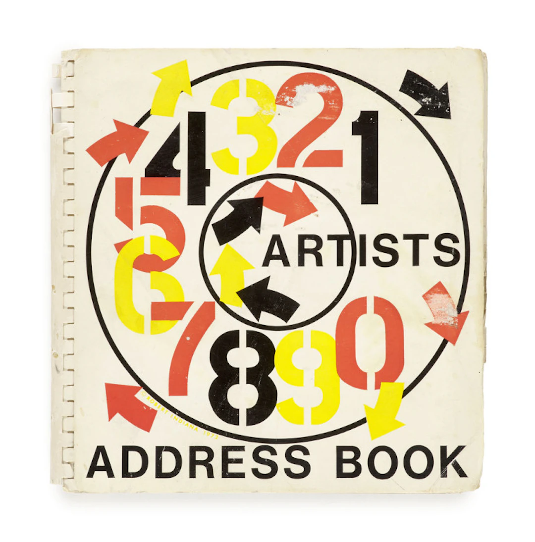 Robert Indiana. Artists Address Book. Mit …