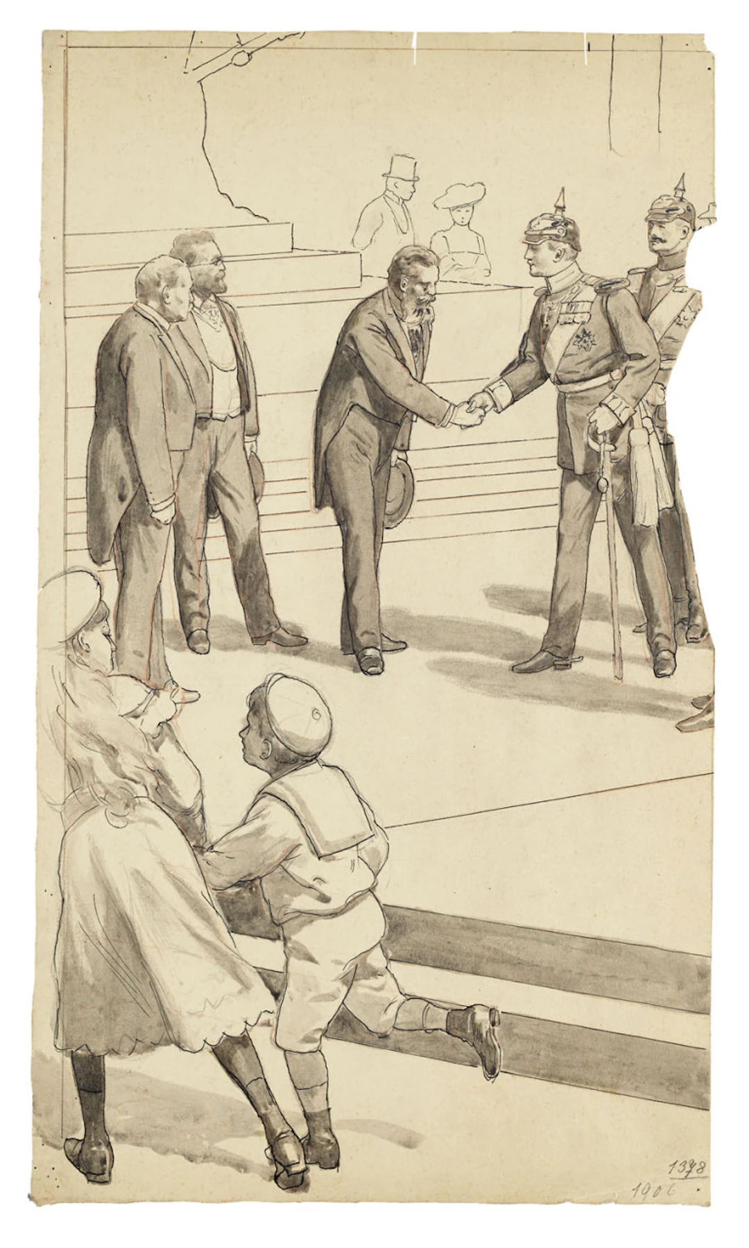 Anton von Werner. Teilstudie zu dem Gemälde …