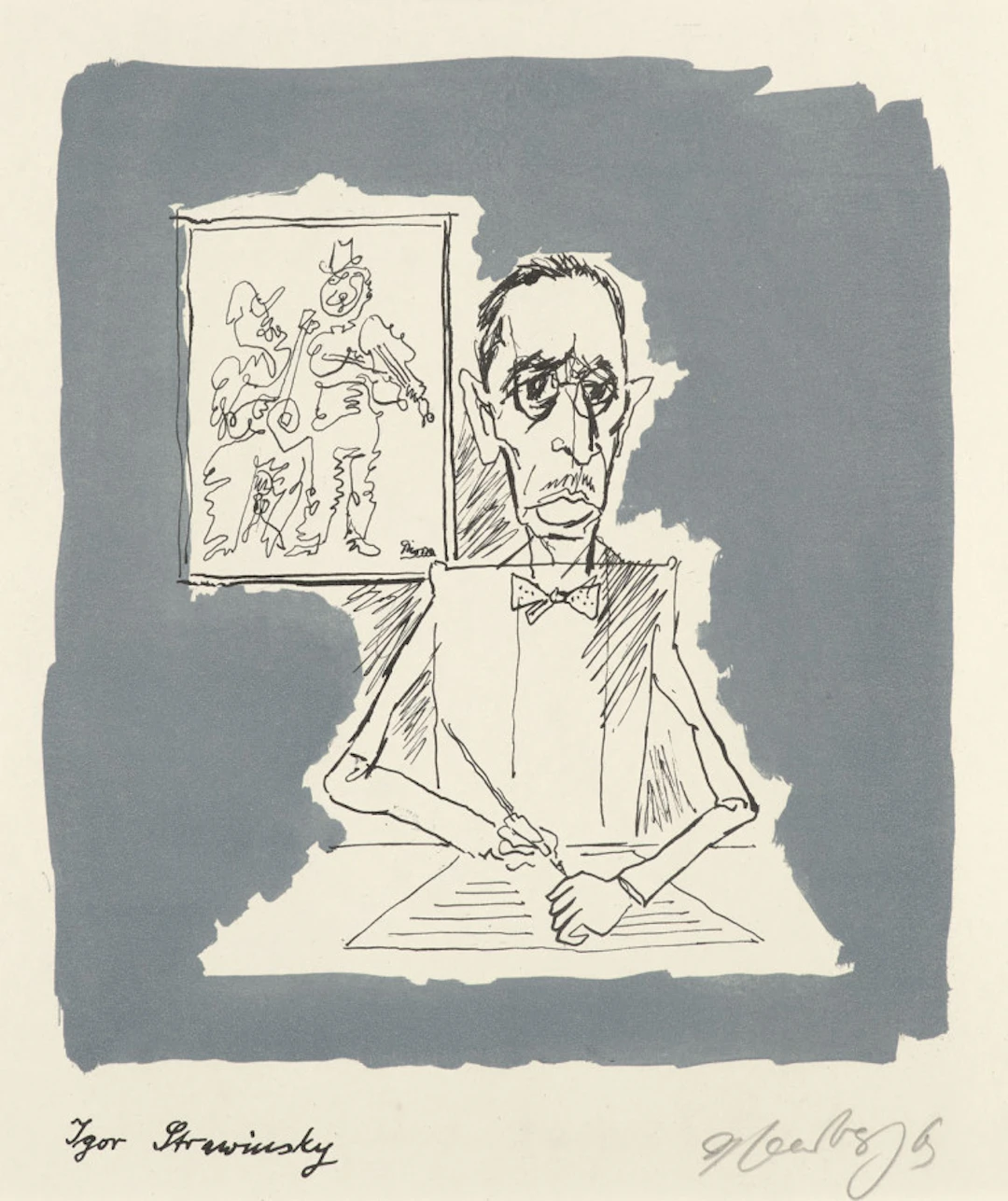 Herbert Sandberg. Igor Strawinsky. Signierte …
