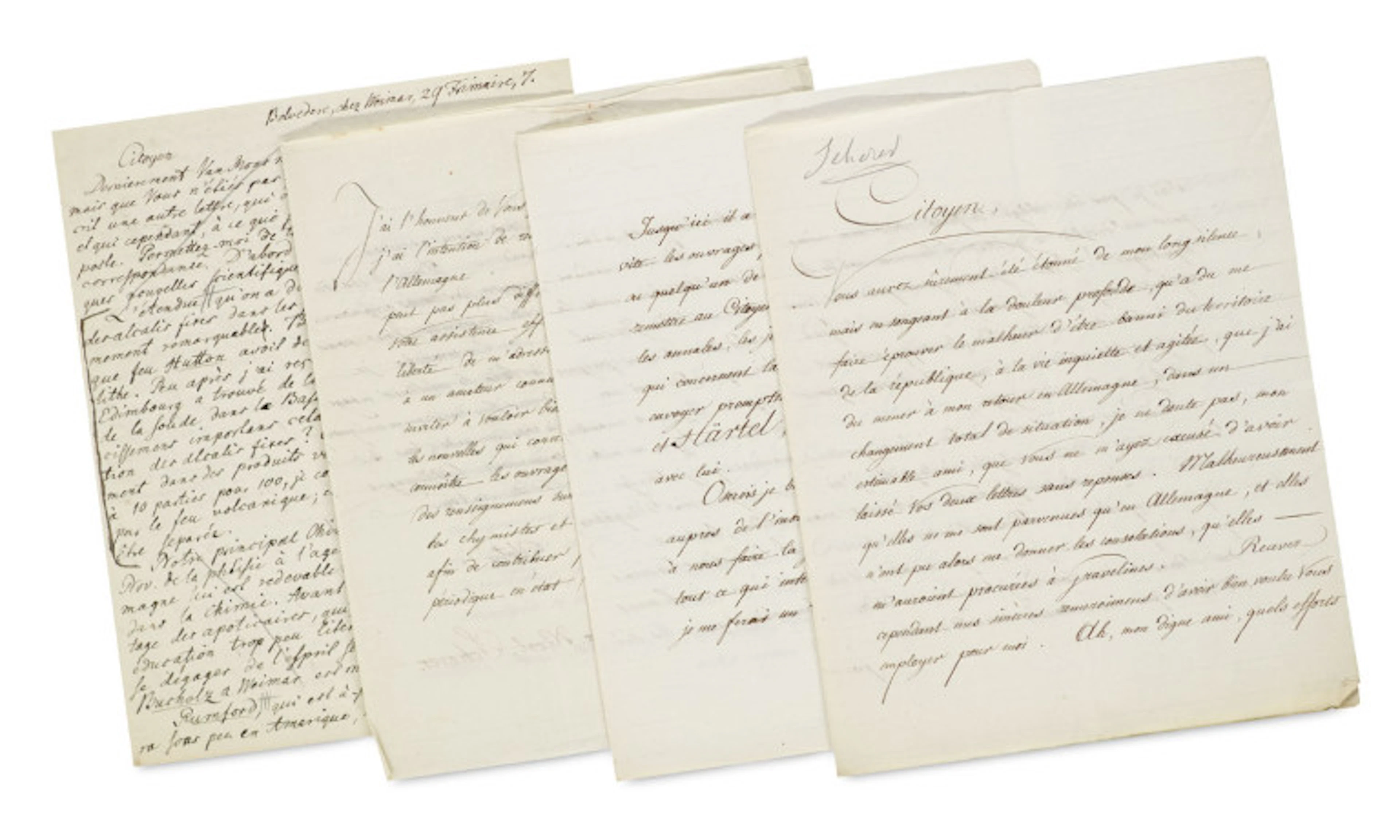 Alexander Nicolaus Scherer. Sammlung von drei …