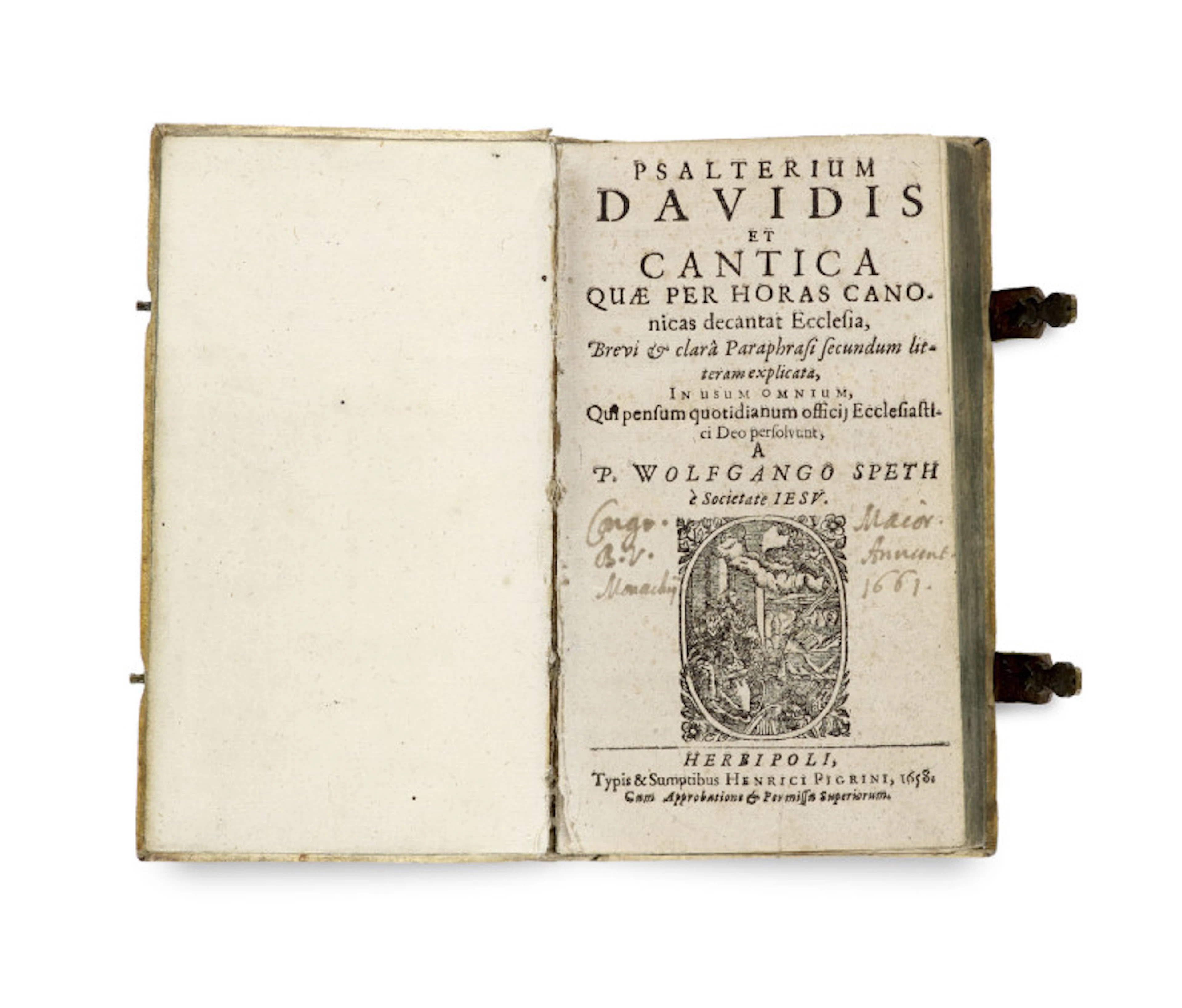 Wolfgang Speth. Psalterium Davidis Et Cantica …