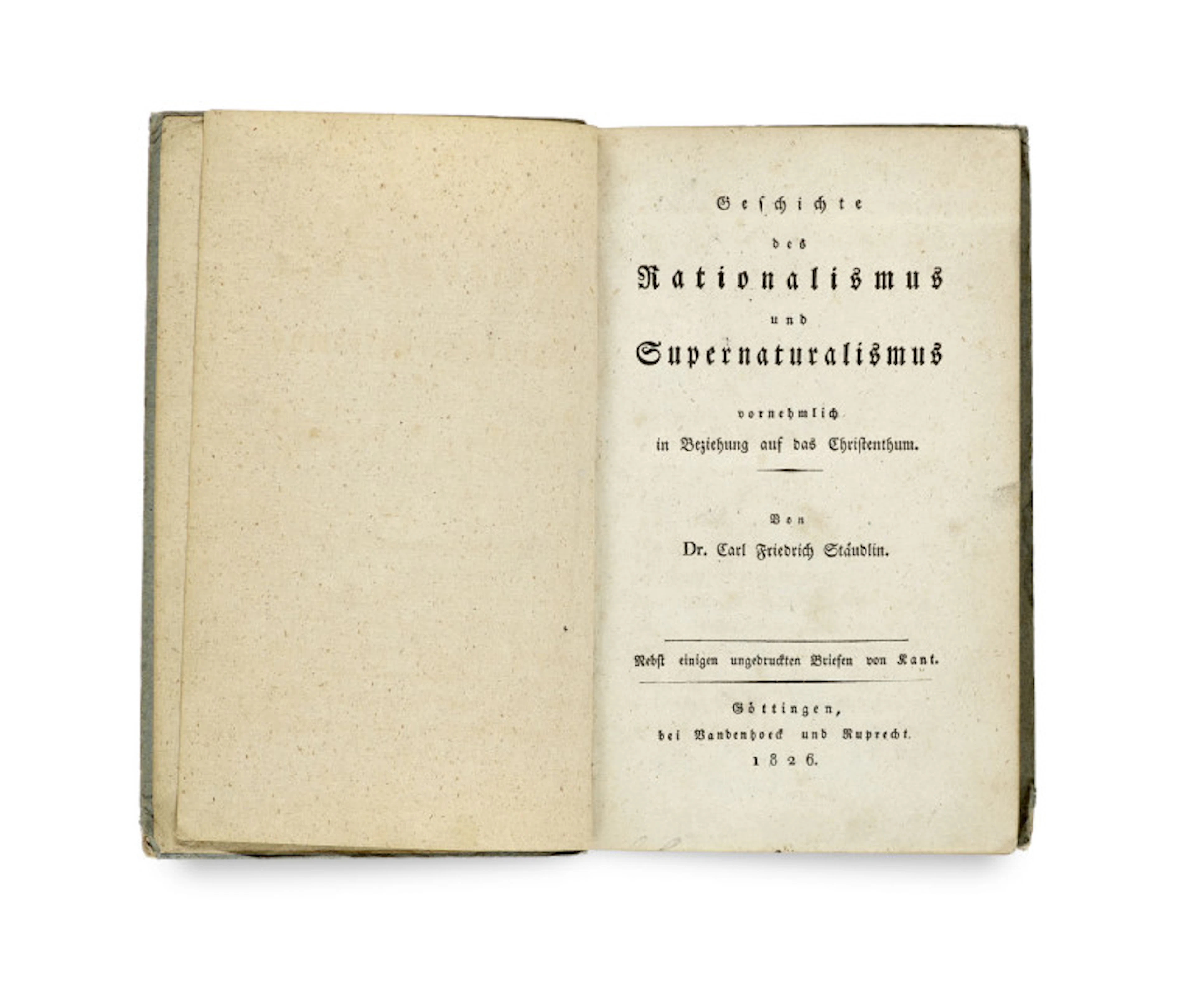 Carl Friedrich Stäudlin. Geschichte des Rationalismus …