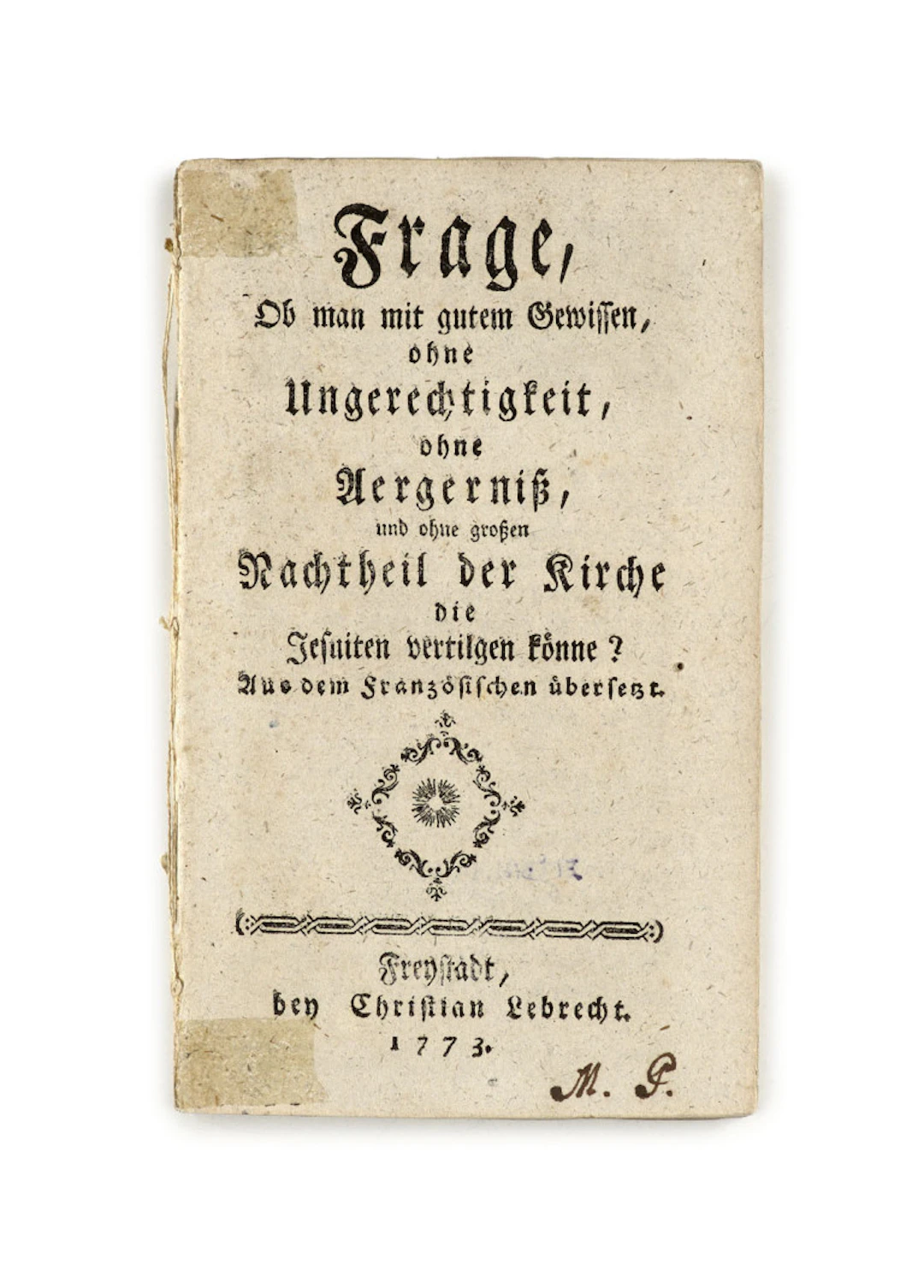 Frage, Ob man mit gutem …