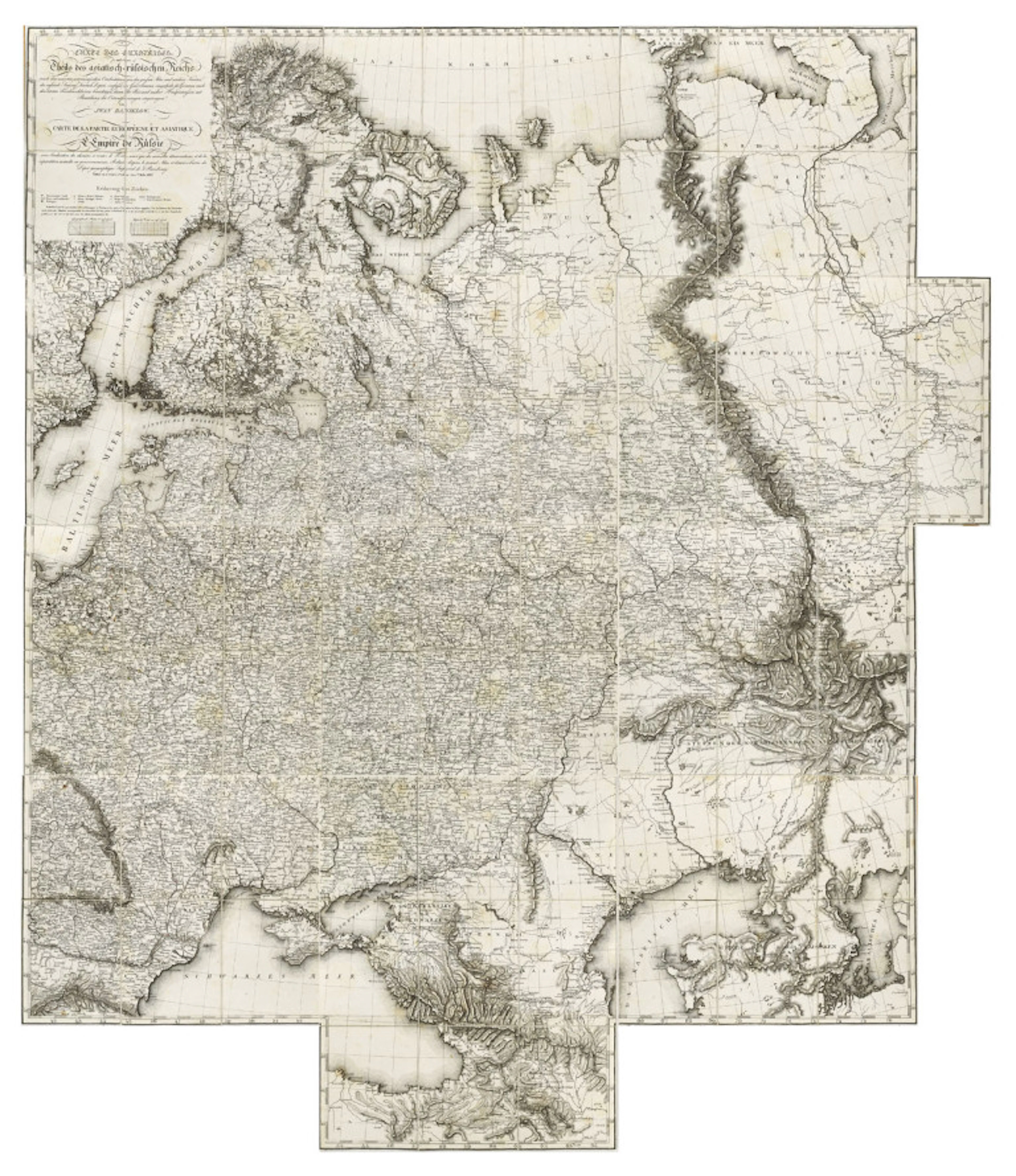 Iwan Danielow. Carte des Europäisch- und …