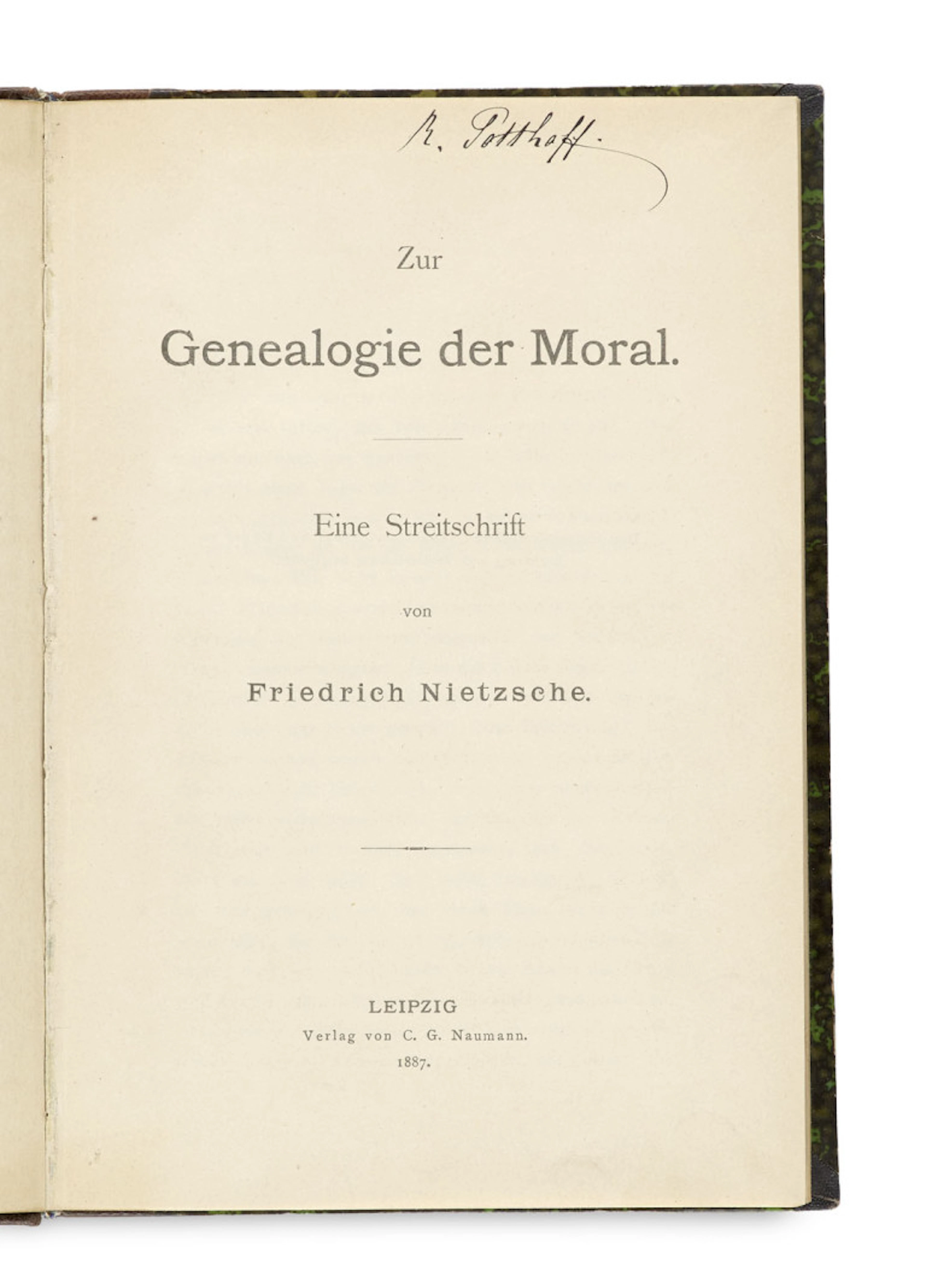 Friedrich Nietzsche. Zur Genealogie der Moral. …