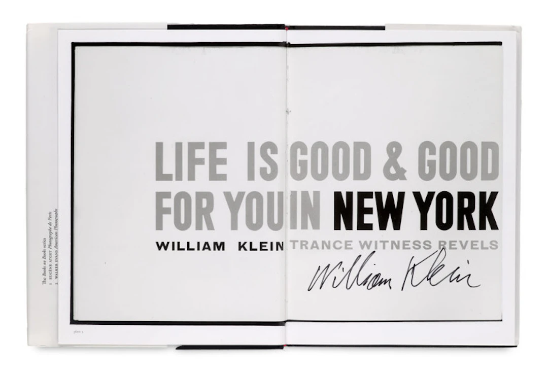 William Klein. Sammlung von 2 signierten …