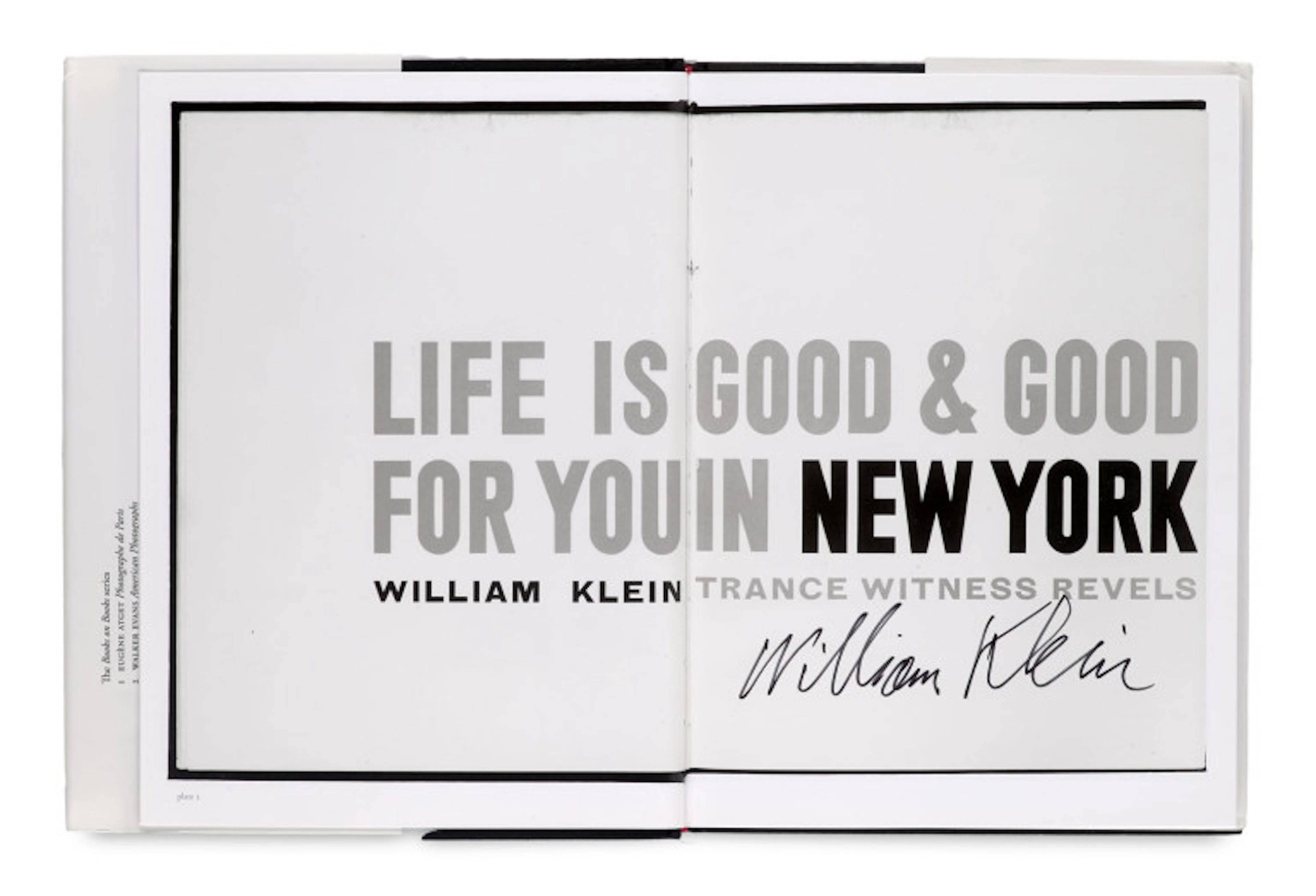 William Klein. Sammlung von 2 signierten …