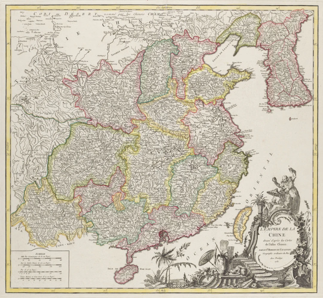 Robert de Vaugondy. L'Empire de la Chine. Paris, …