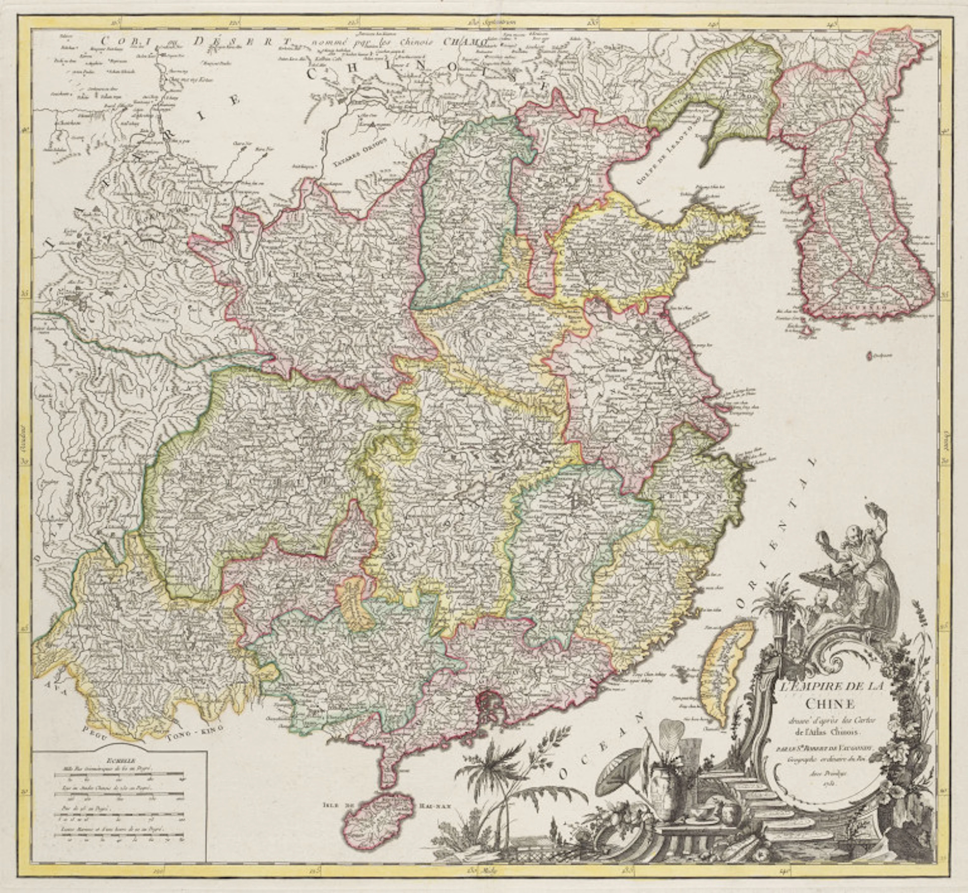 Robert de Vaugondy. L'Empire de la Chine. Paris, …