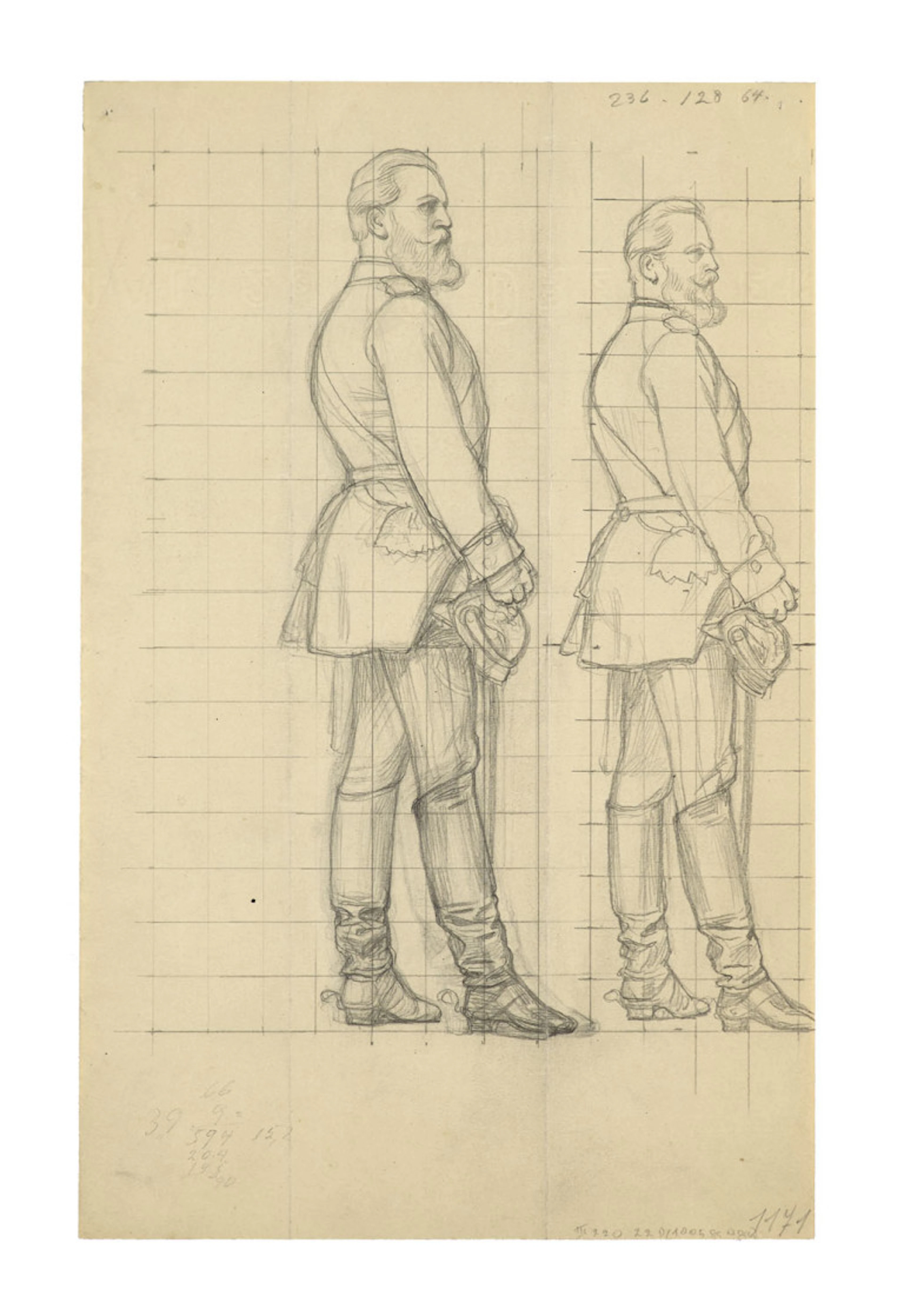 Anton von Werner. Figurenstudie Kronprinz …
