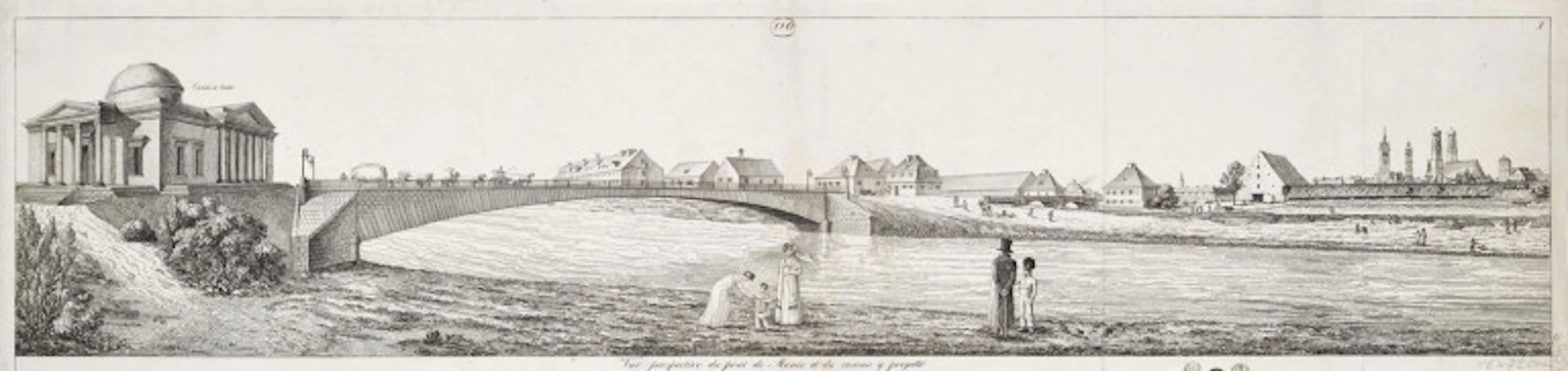 Vue perspective du pont de …