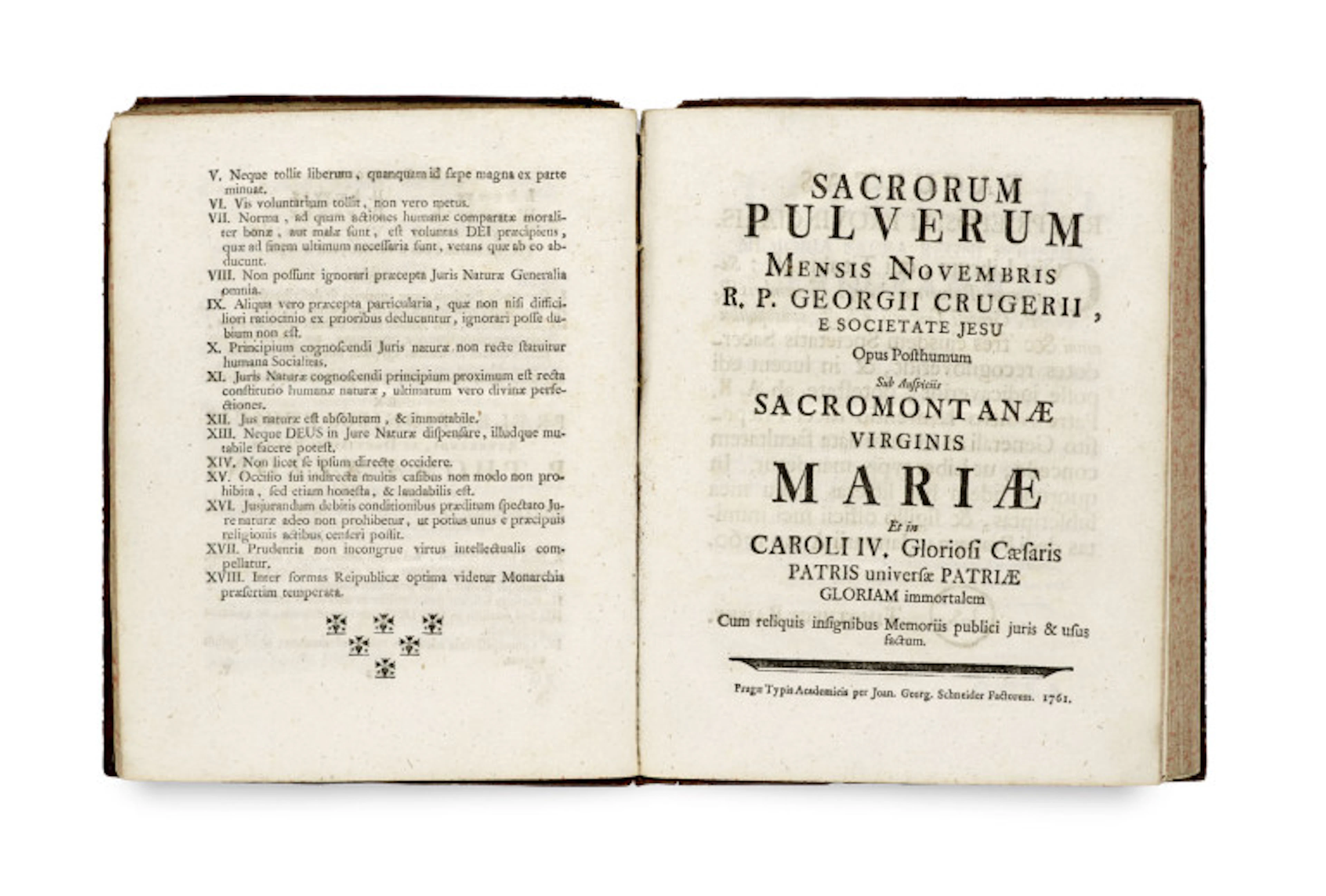 Georgius Crugerius. Sacrorum pulverum Mensis …