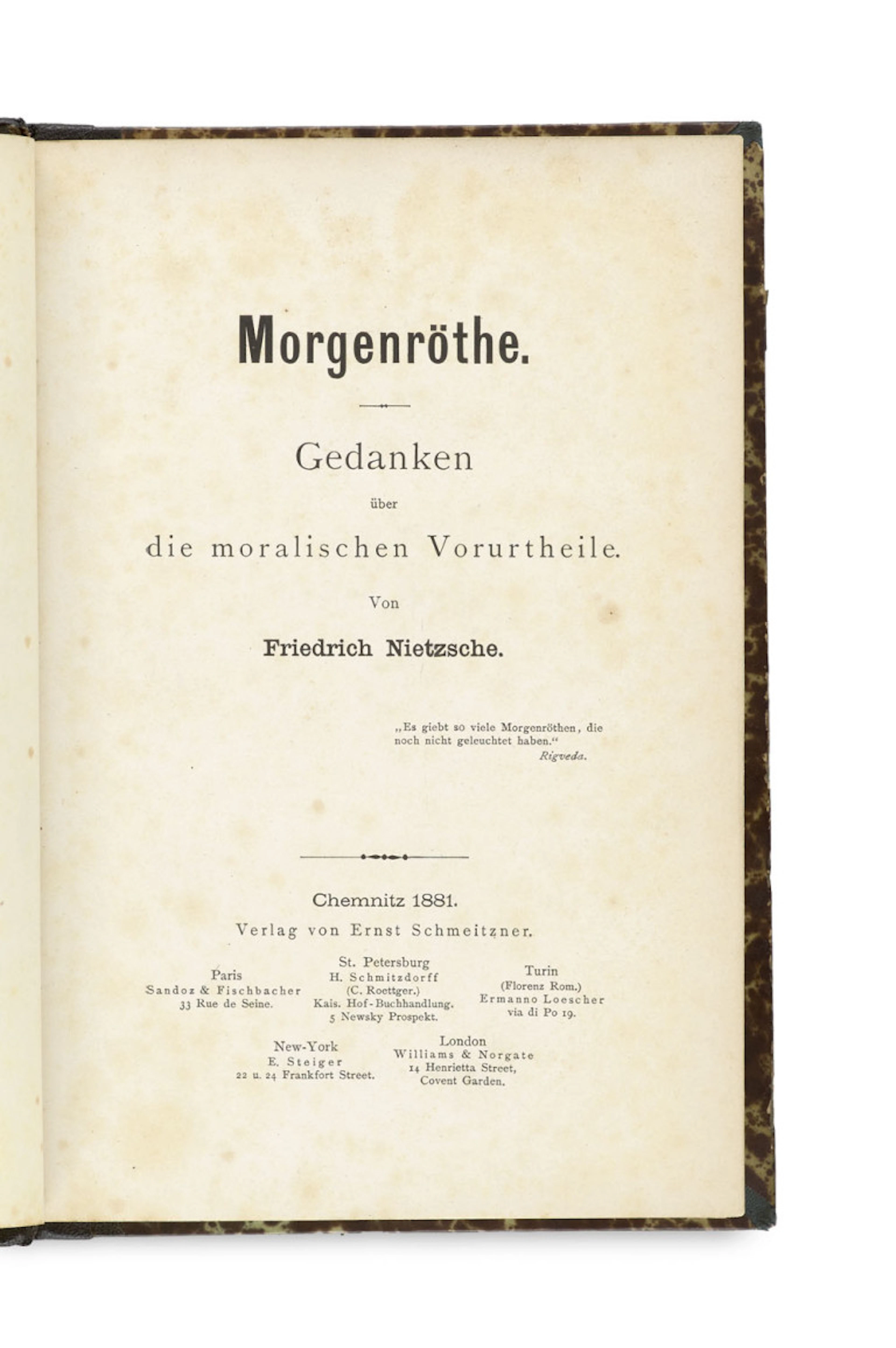 Friedrich Nietzsche. Morgenröthe. Gedanken über …
