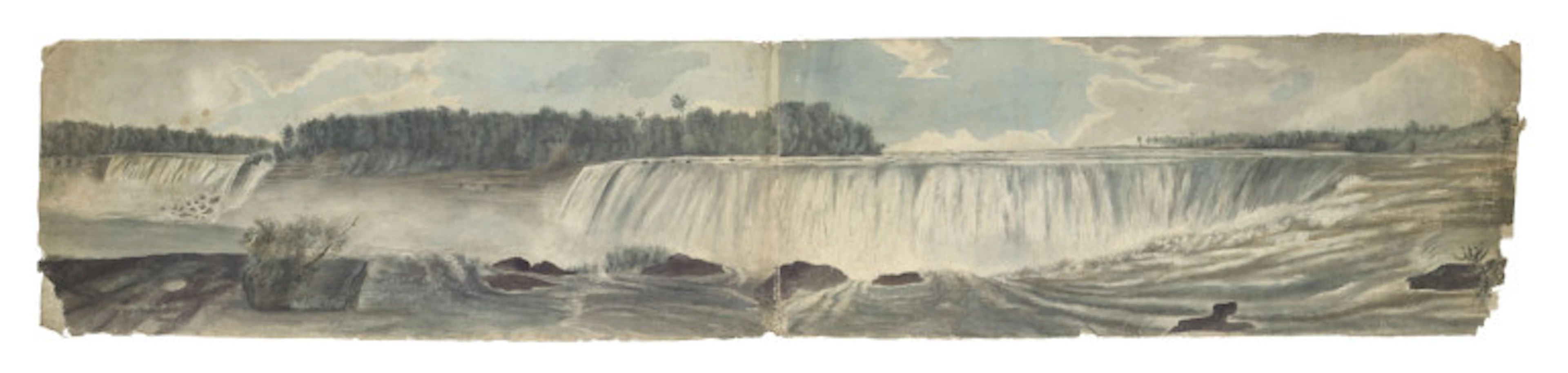(Niagarafälle.) Um 1820. …