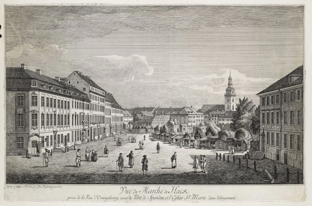 Jean Rosenberg. Vue du Marché de Hack prise …